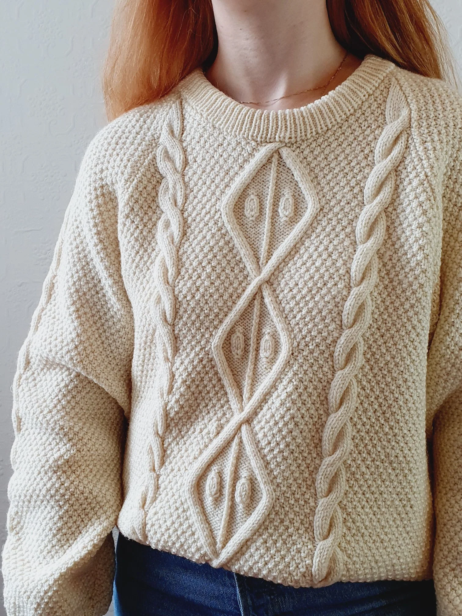 Vintage Arran Jumper - L - Image 3