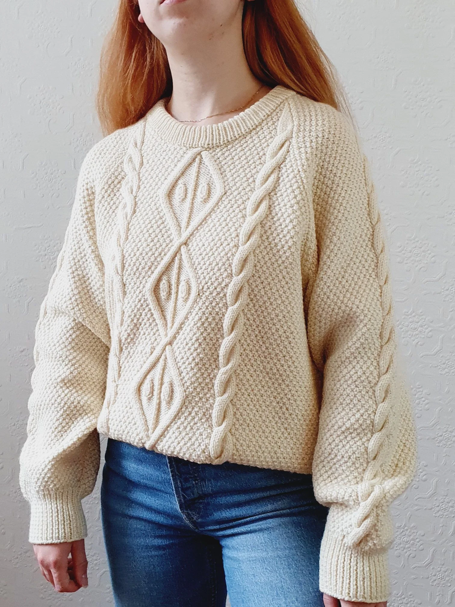 Vintage Arran Jumper - L - Image 4