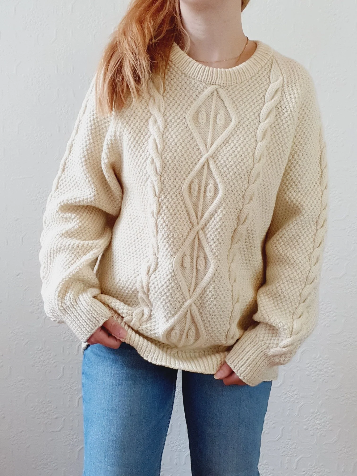 Vintage Arran Jumper - L - Image 9