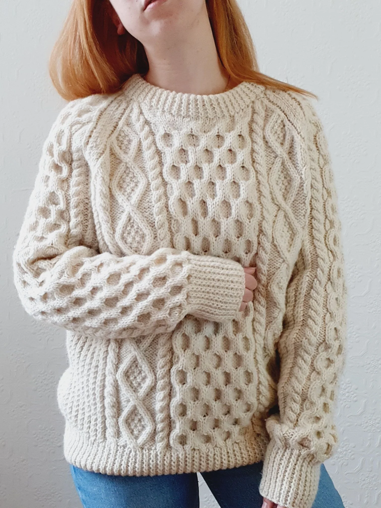 Vintage Arran Jumper - L - Image 10