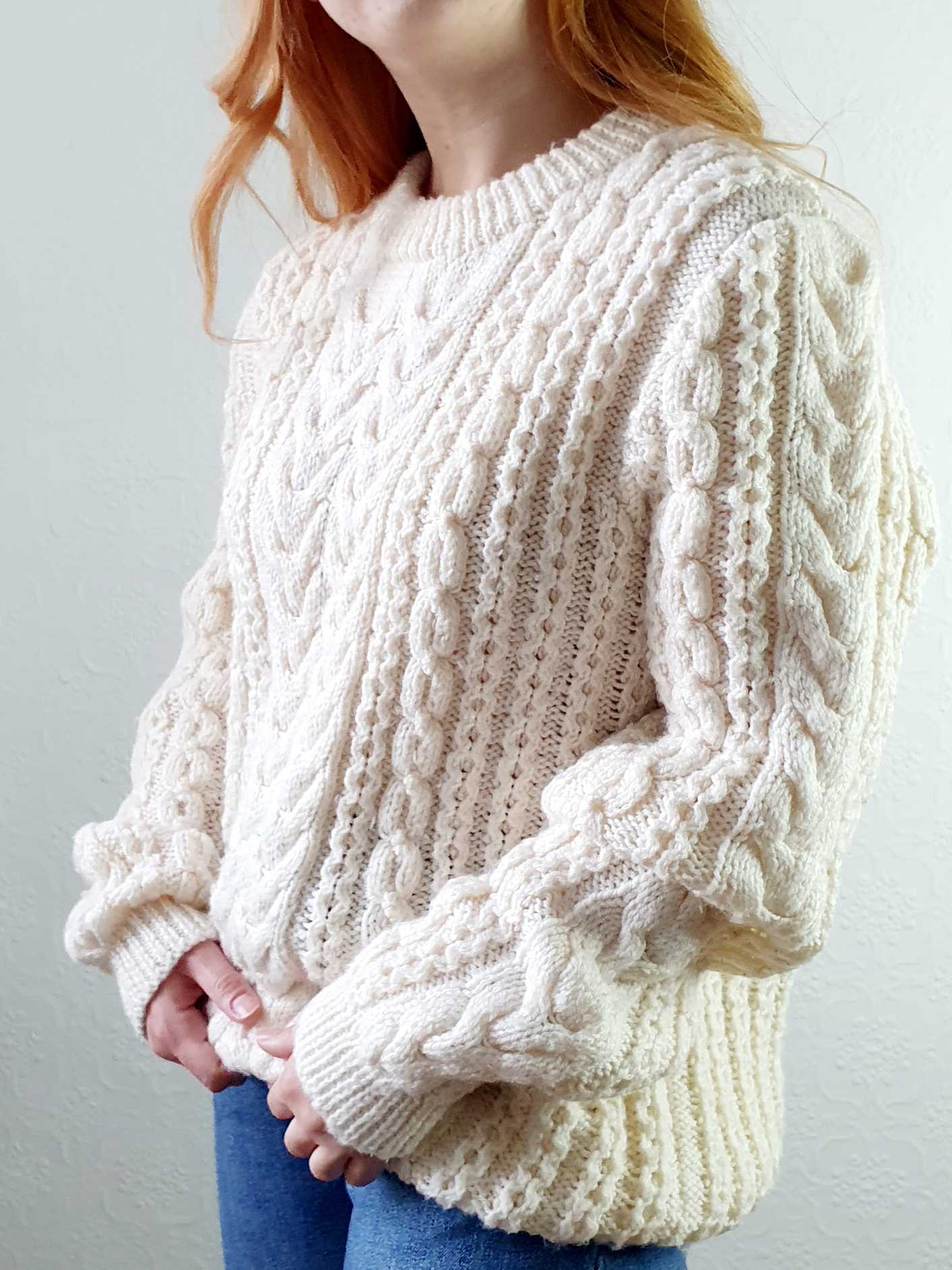 Vintage Arran Jumper - L - Image 2