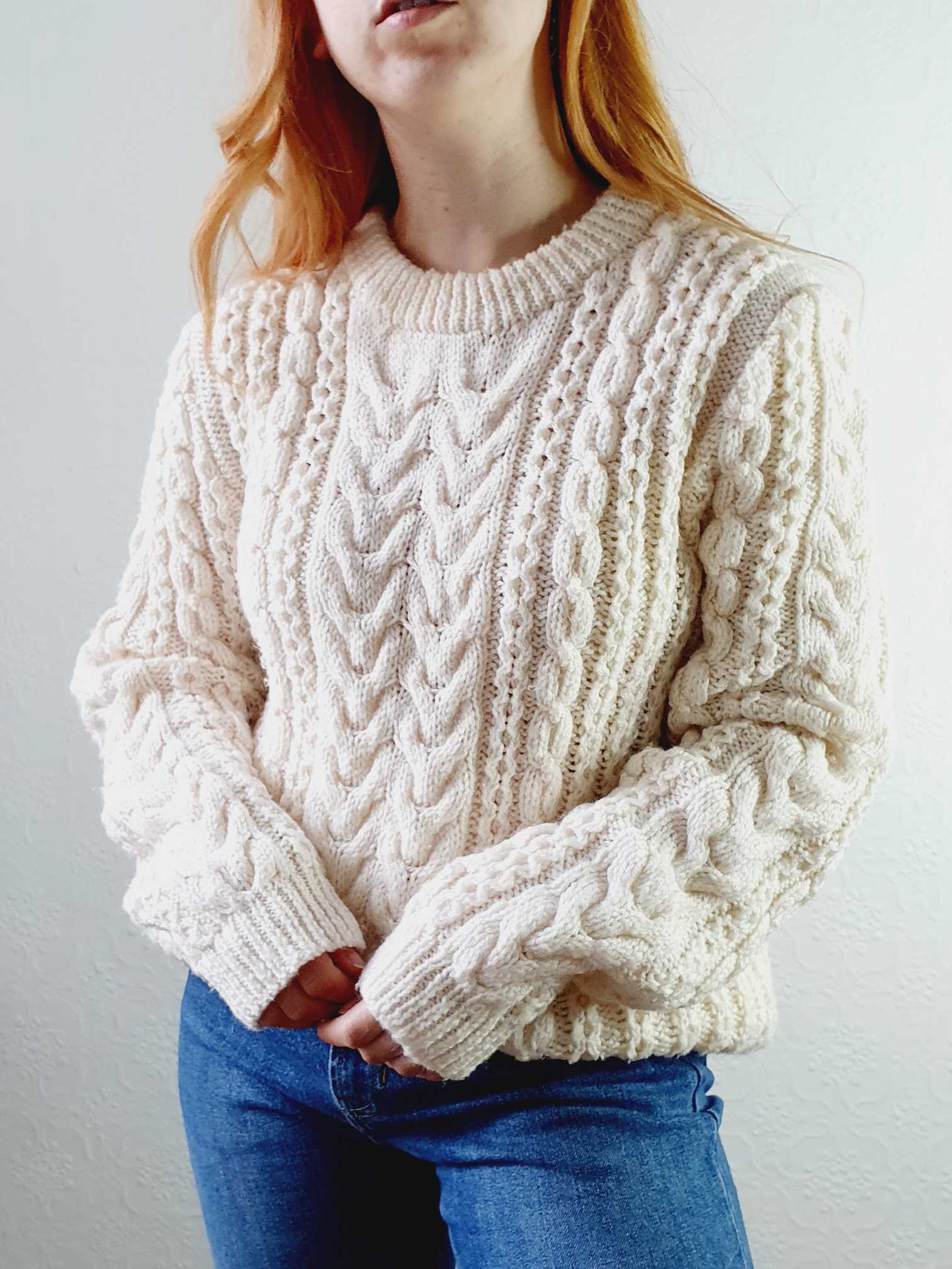 Vintage Arran Jumper - L - Image 3
