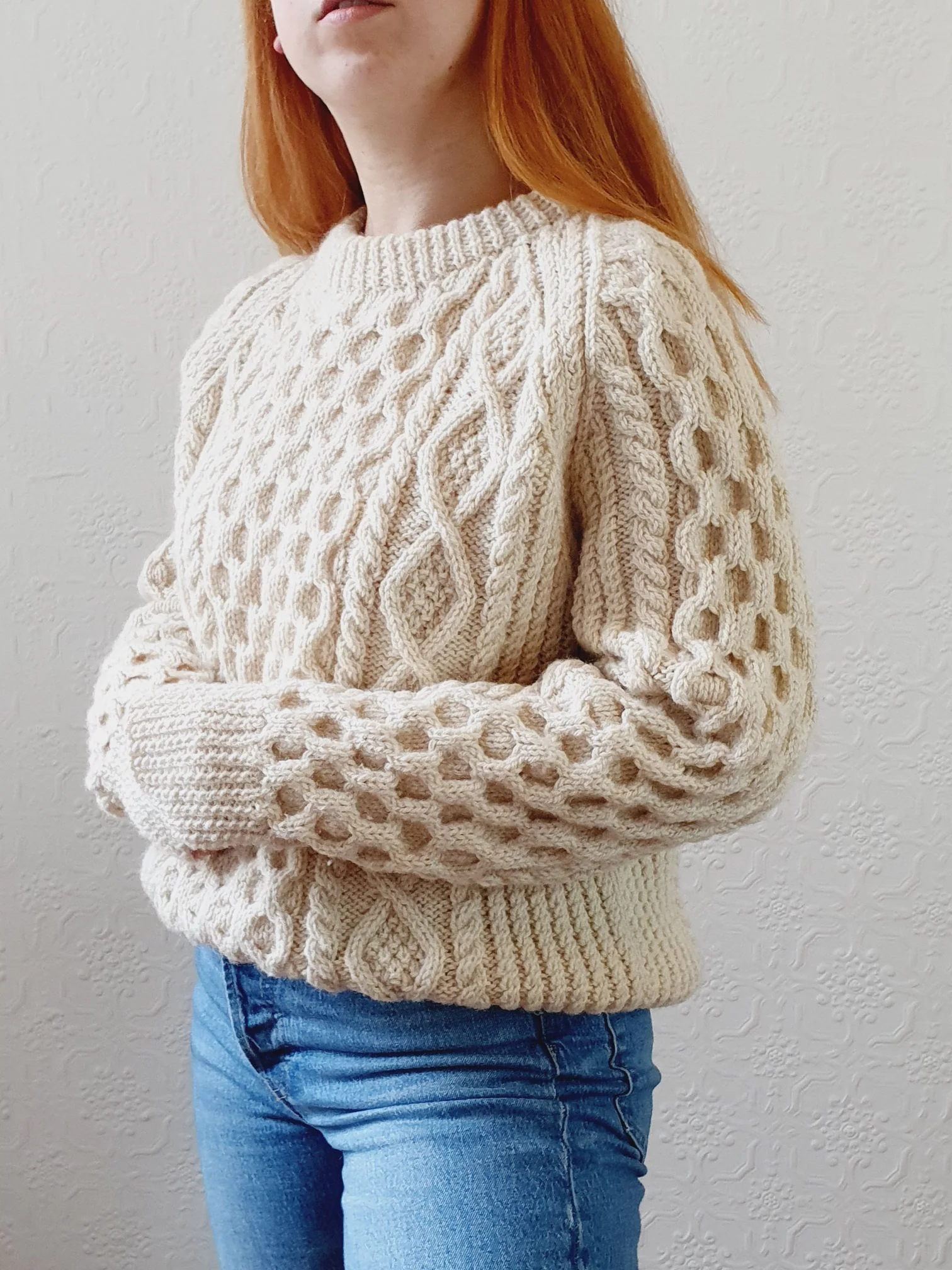 Vintage Arran Jumper - L - Image 2