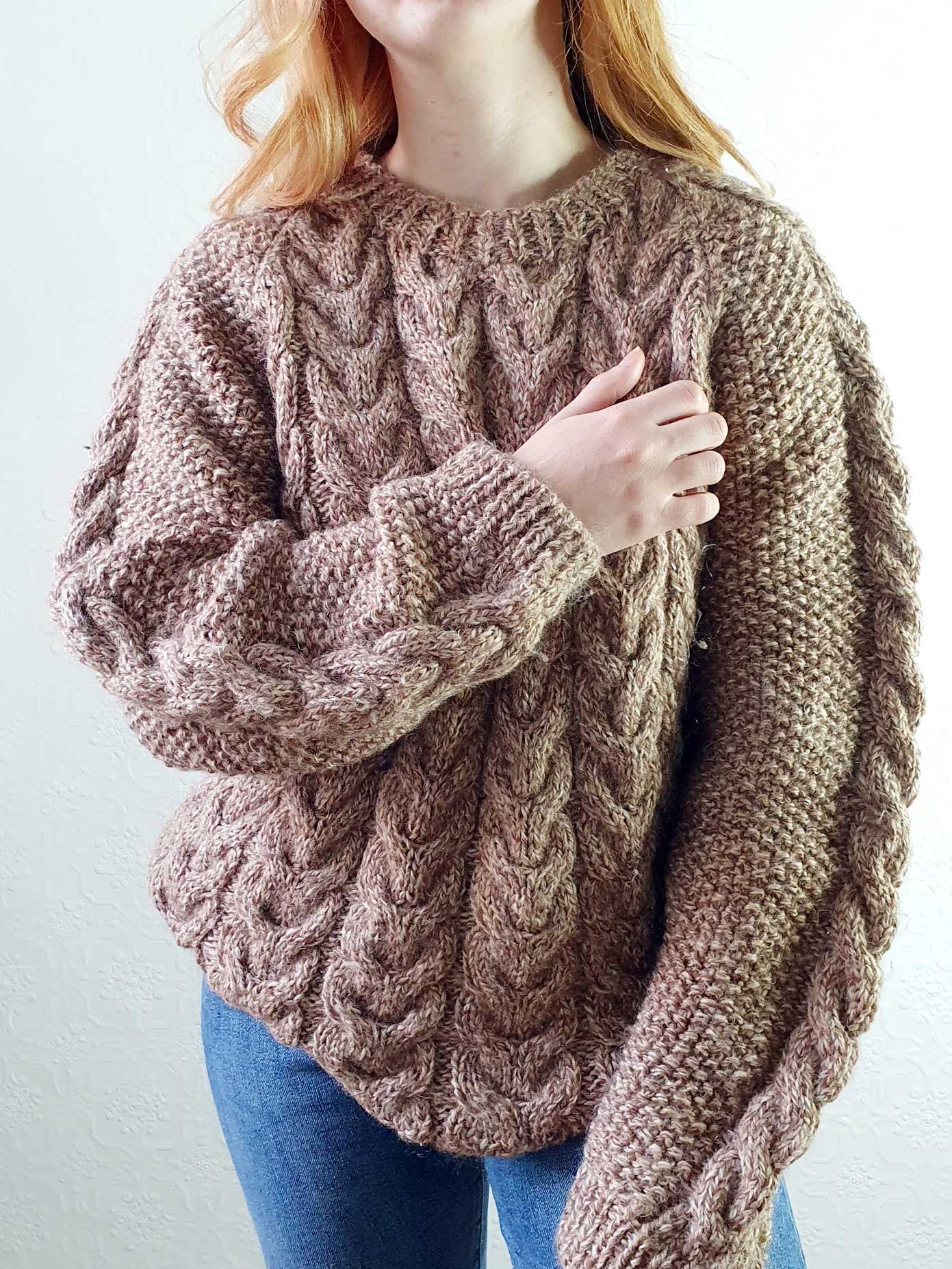 Vintage Arran Jumper - L