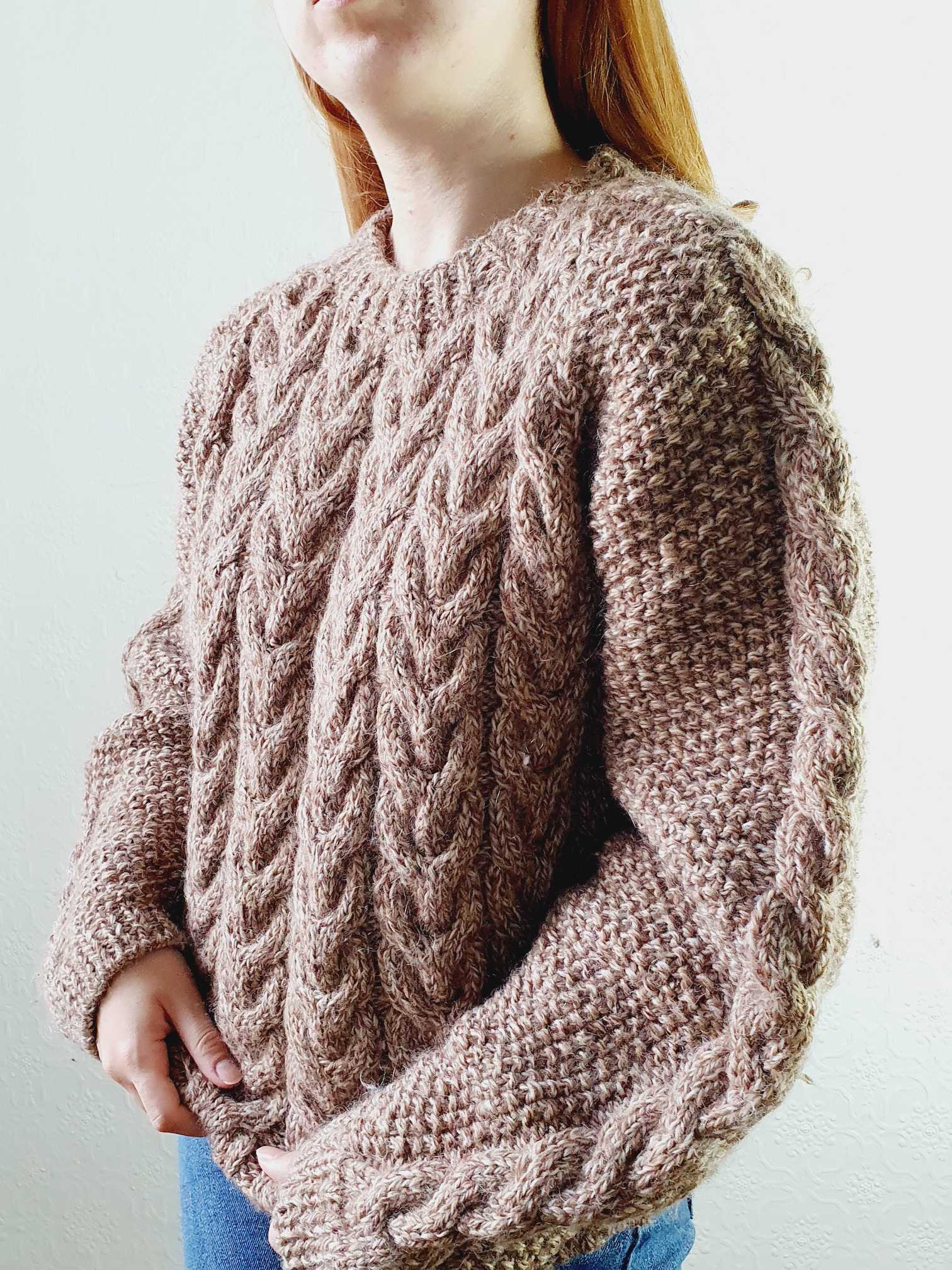 Vintage Arran Jumper - L - Image 2