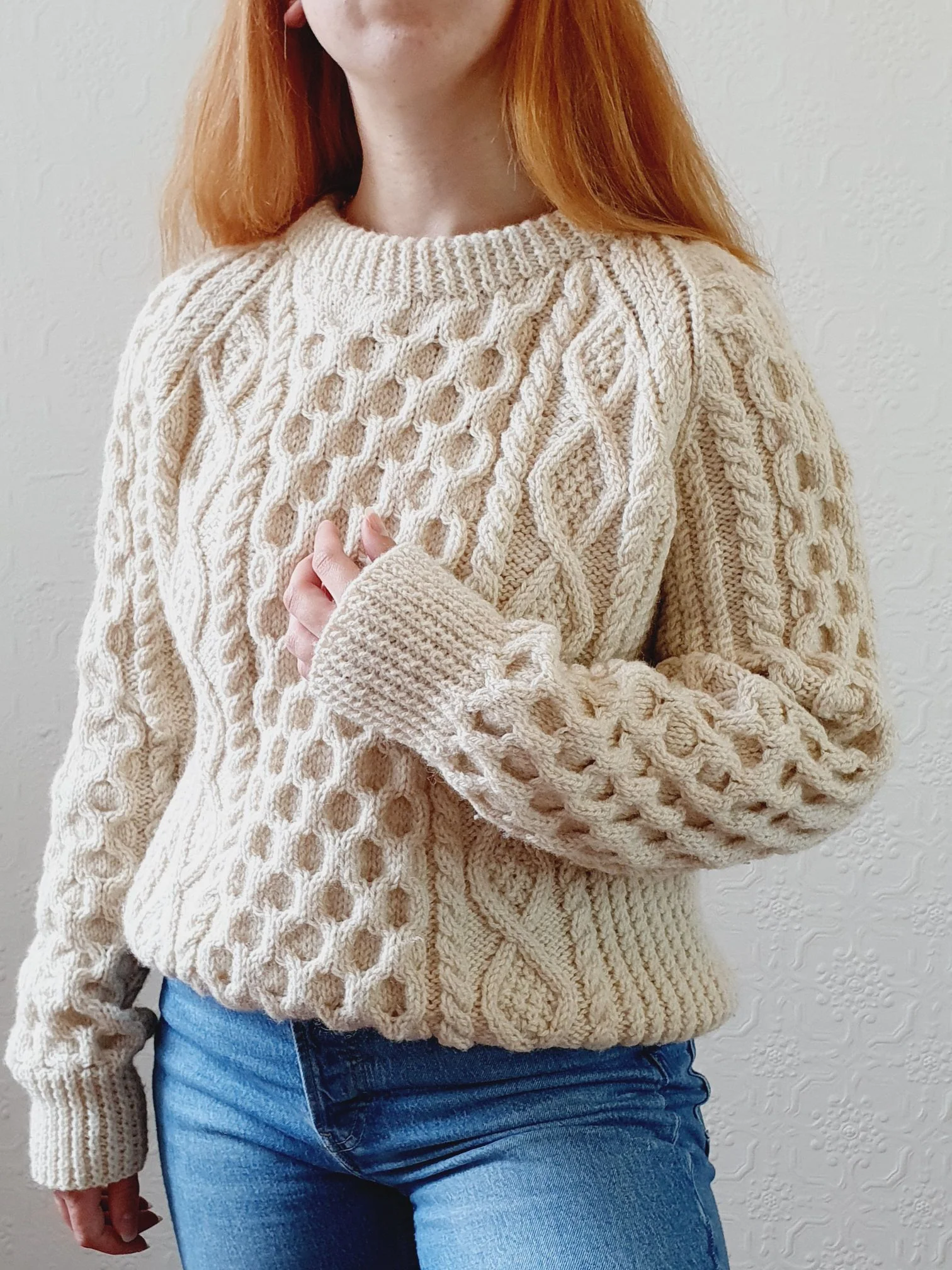 Vintage Arran Jumper - L - Image 4