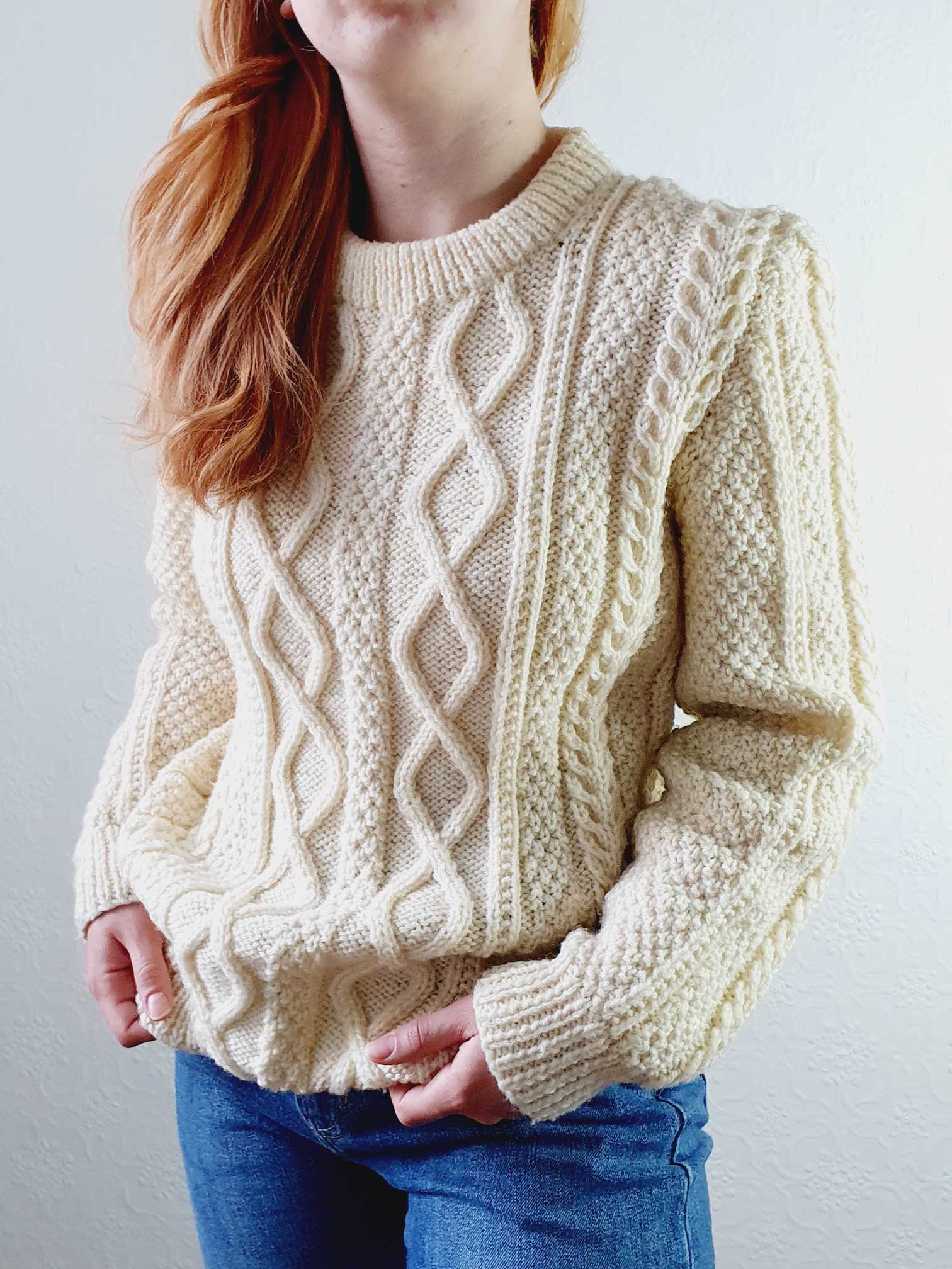 Vintage Arran Jumper - M - Image 7