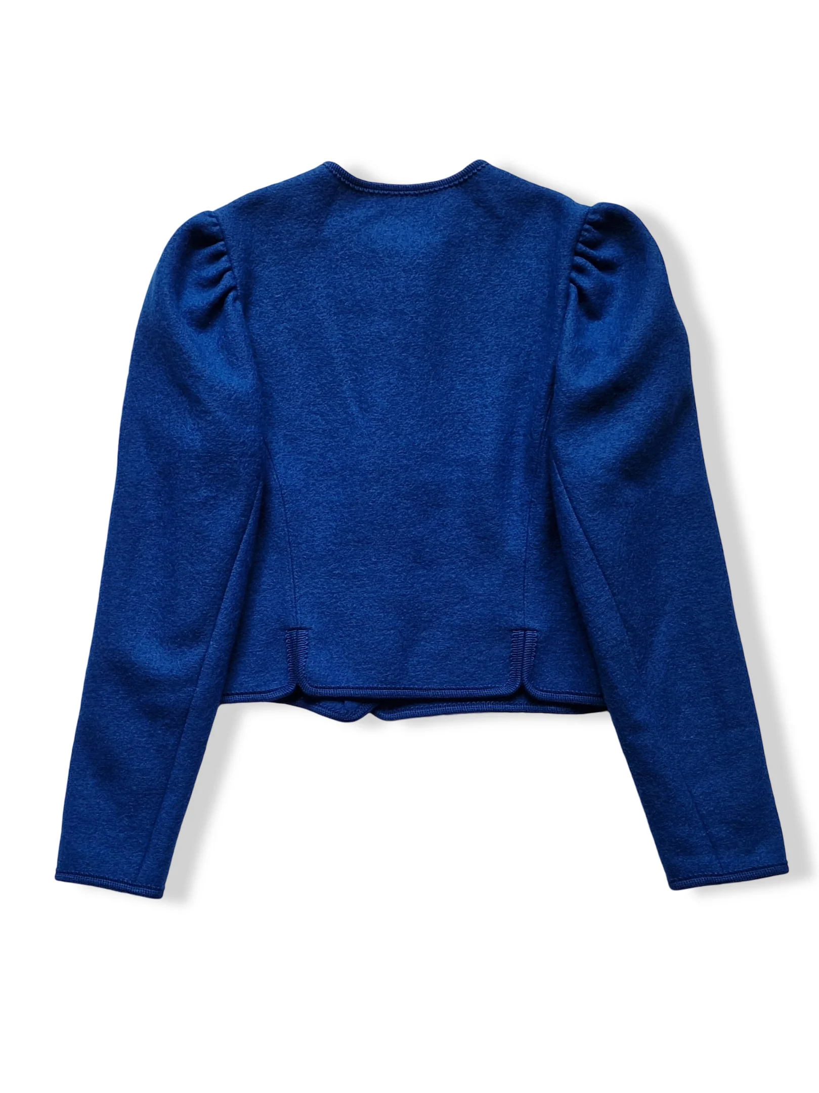 Vintage Austrian Cobalt Blue Pure Wool Cardigan - S - Image 3