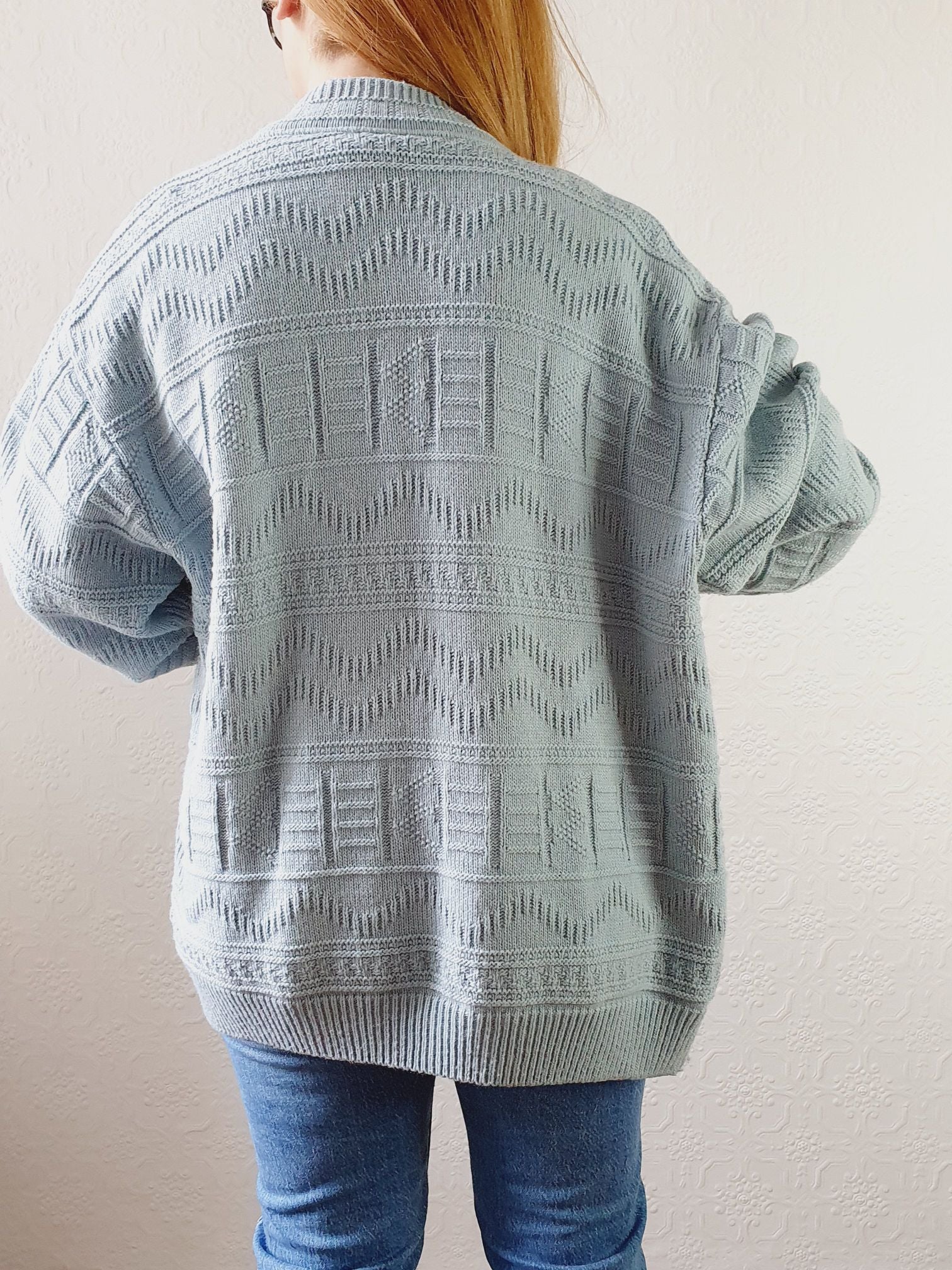 Vintage Baby Blue Cardigan - XL - Image 11