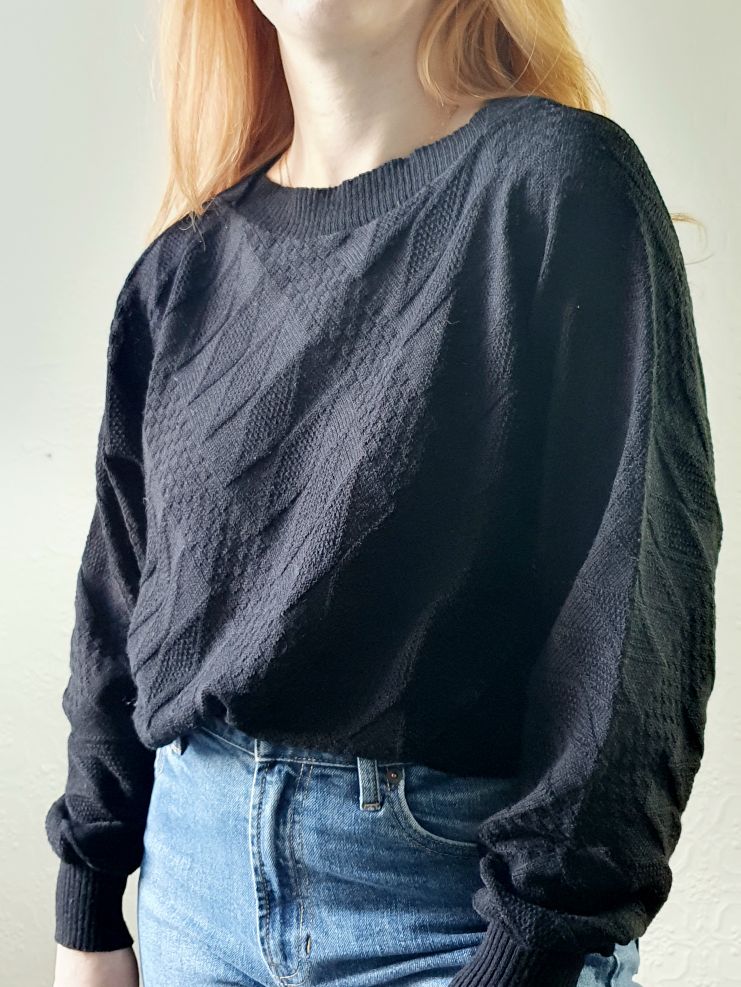 Vintage Batwing Jumper - L