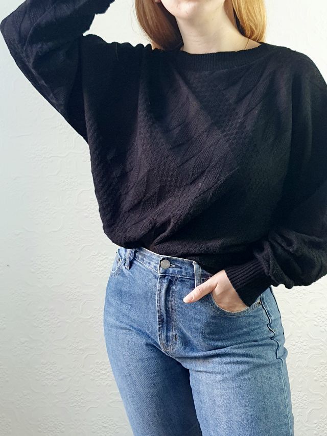 Vintage Batwing Jumper - L - Image 6