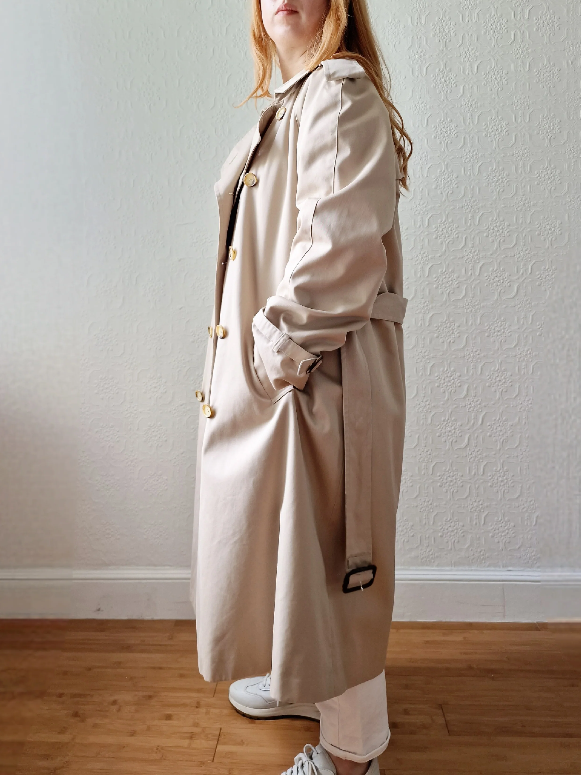 Vintage Beige Double Breasted Trench Coat by Dannimac with Removable Lining - M - Image 3