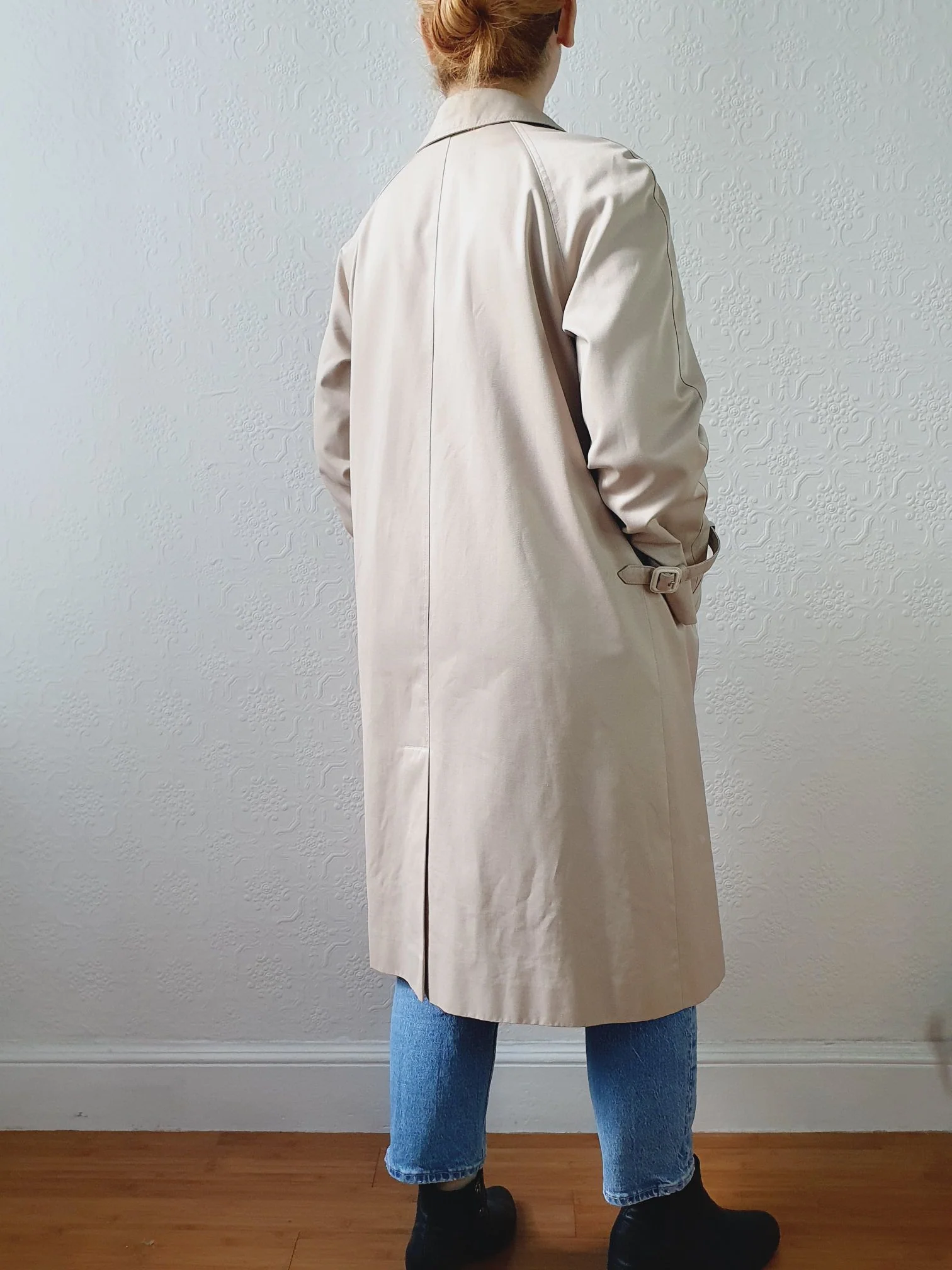Vintage Beige Single Breasted Trench Coat - XS/S - Image 5
