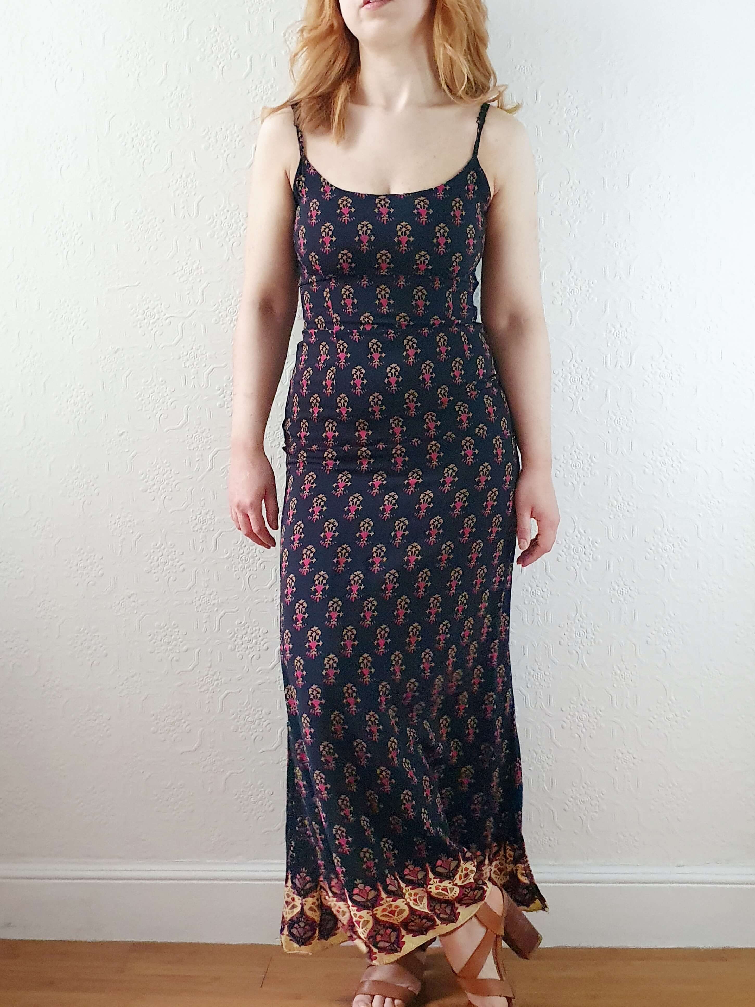 Vintage Black Spaghetti Strap Slip Dress - XS - Image 7