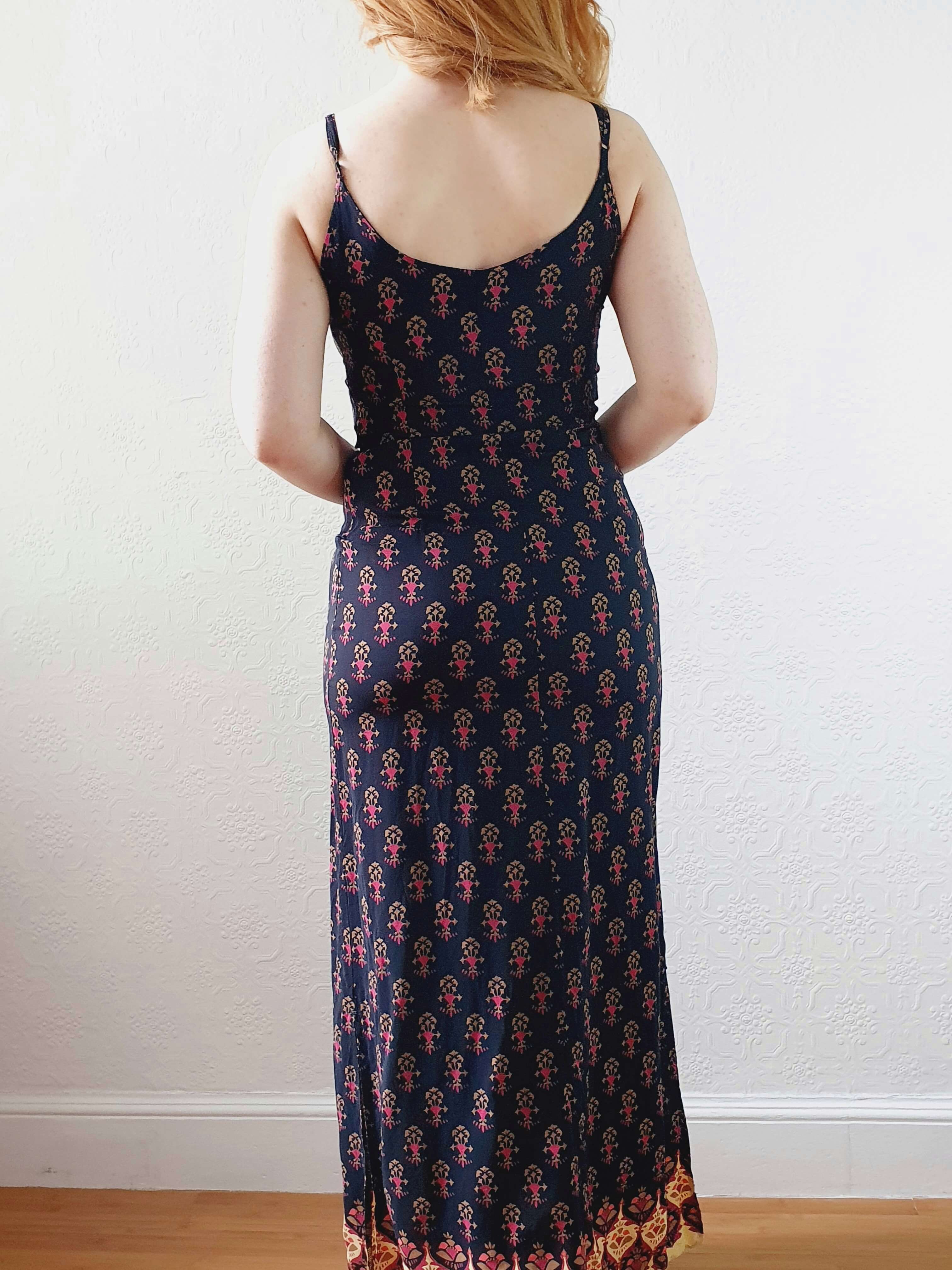 Vintage Black Spaghetti Strap Slip Dress - XS - Image 9