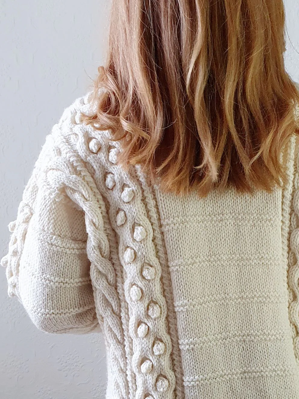 Vintage Bobble Arran Cardigan - L - Image 14