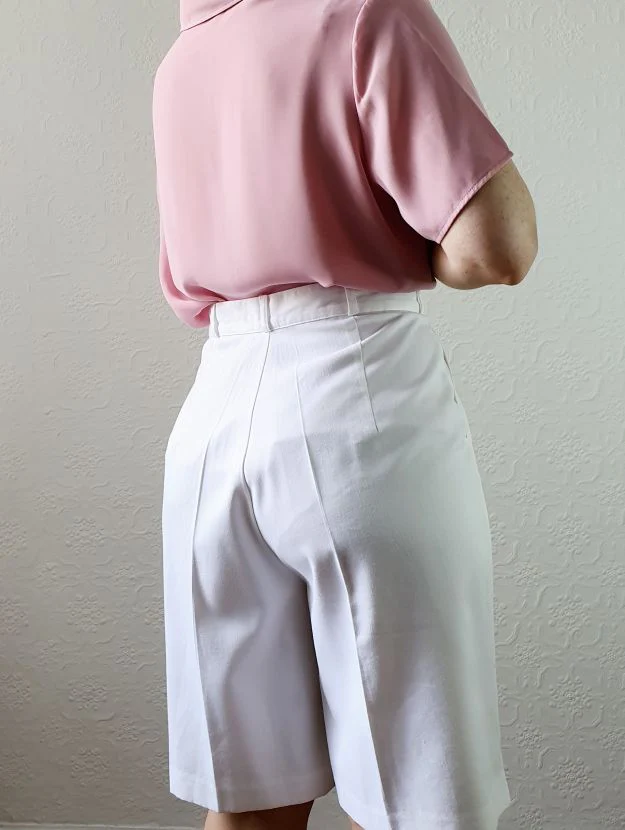 Vintage C&A White Short Culottes - M/L - Image 6