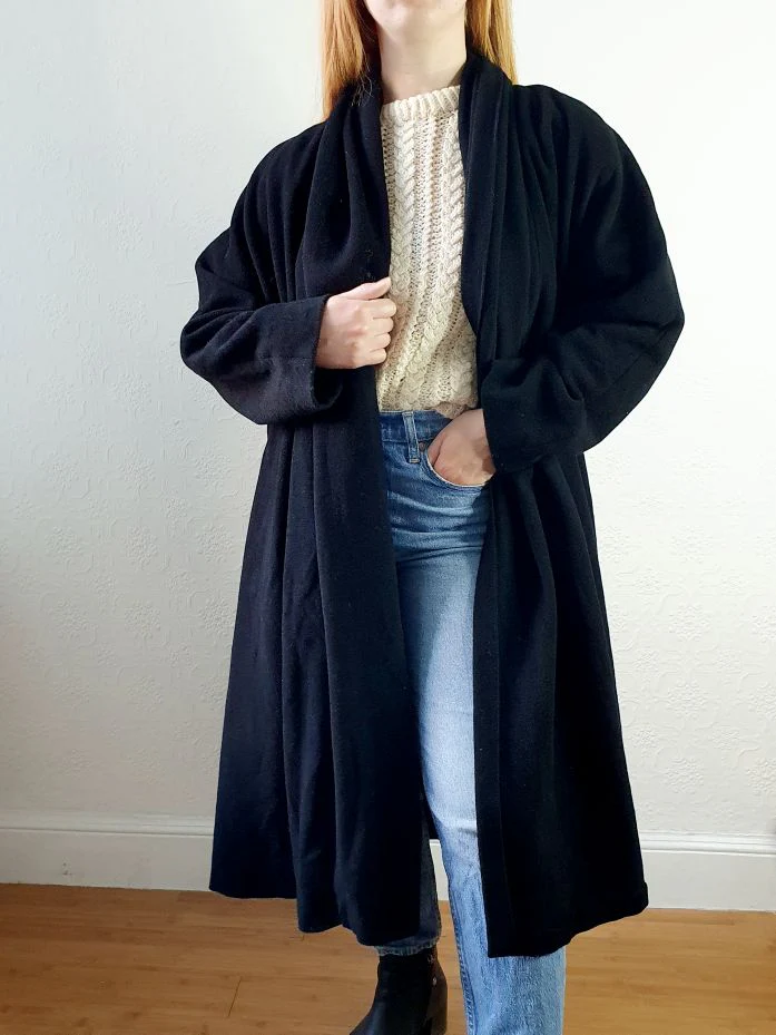 Vintage Cashmere & Wool Coat - XL