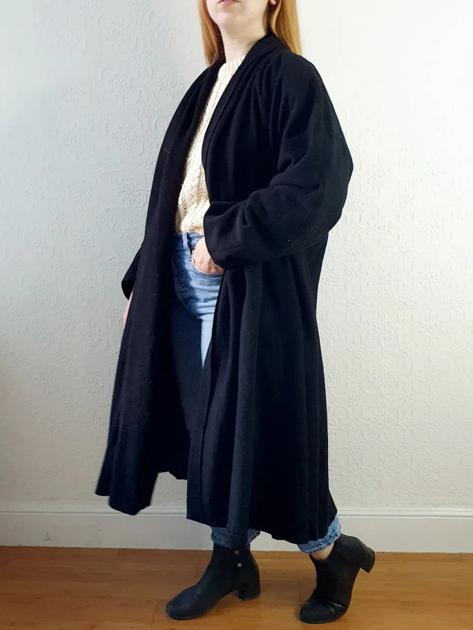 Vintage Cashmere & Wool Coat - XL - Image 2