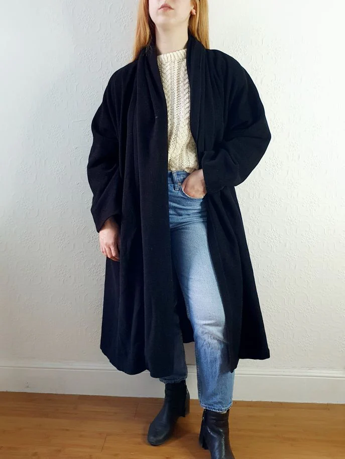 Vintage Cashmere & Wool Coat - XL - Image 9