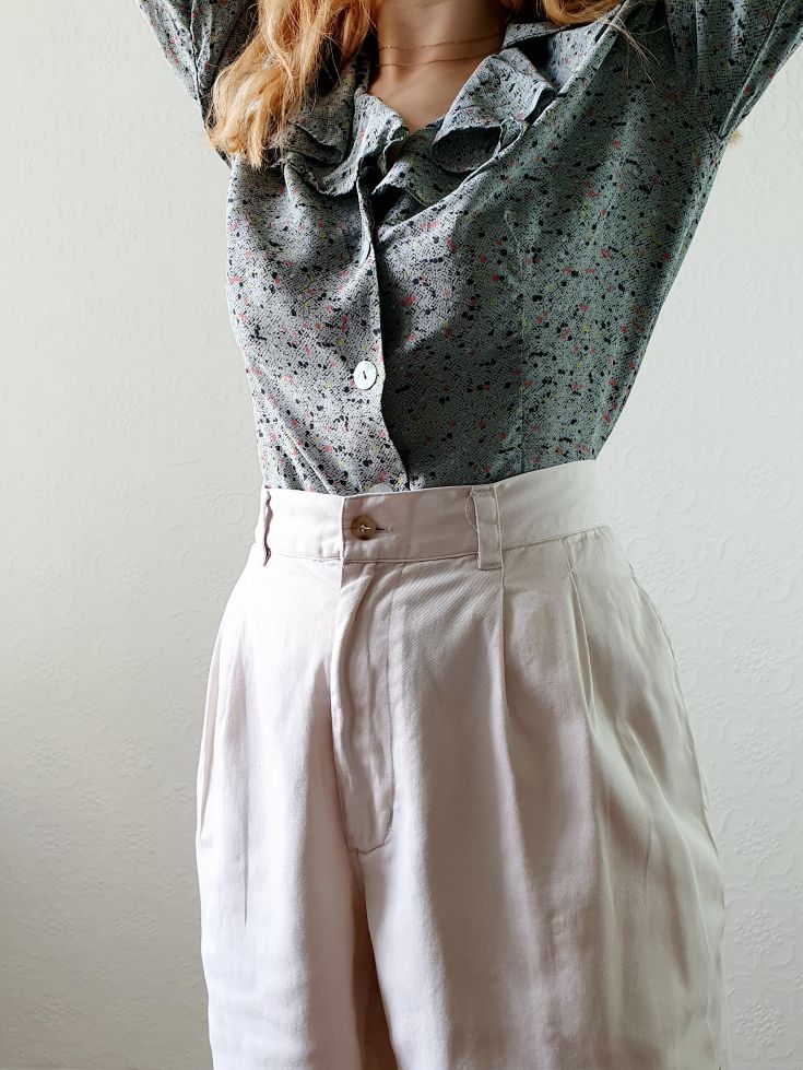 Vintage Cotton Shorts - L - Image 3
