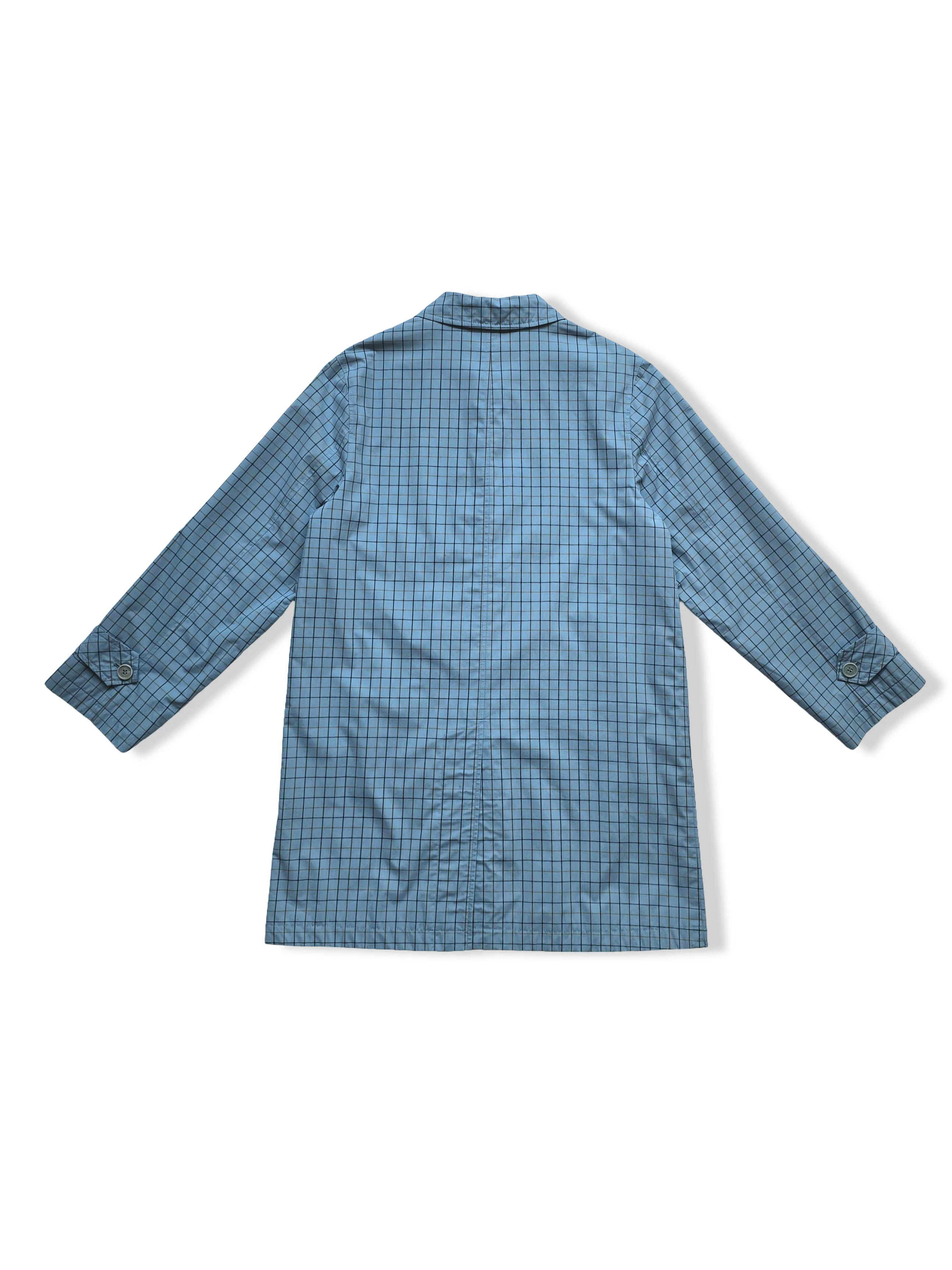Vintage Dannimac Blue Checked Raincoat - S - Image 2