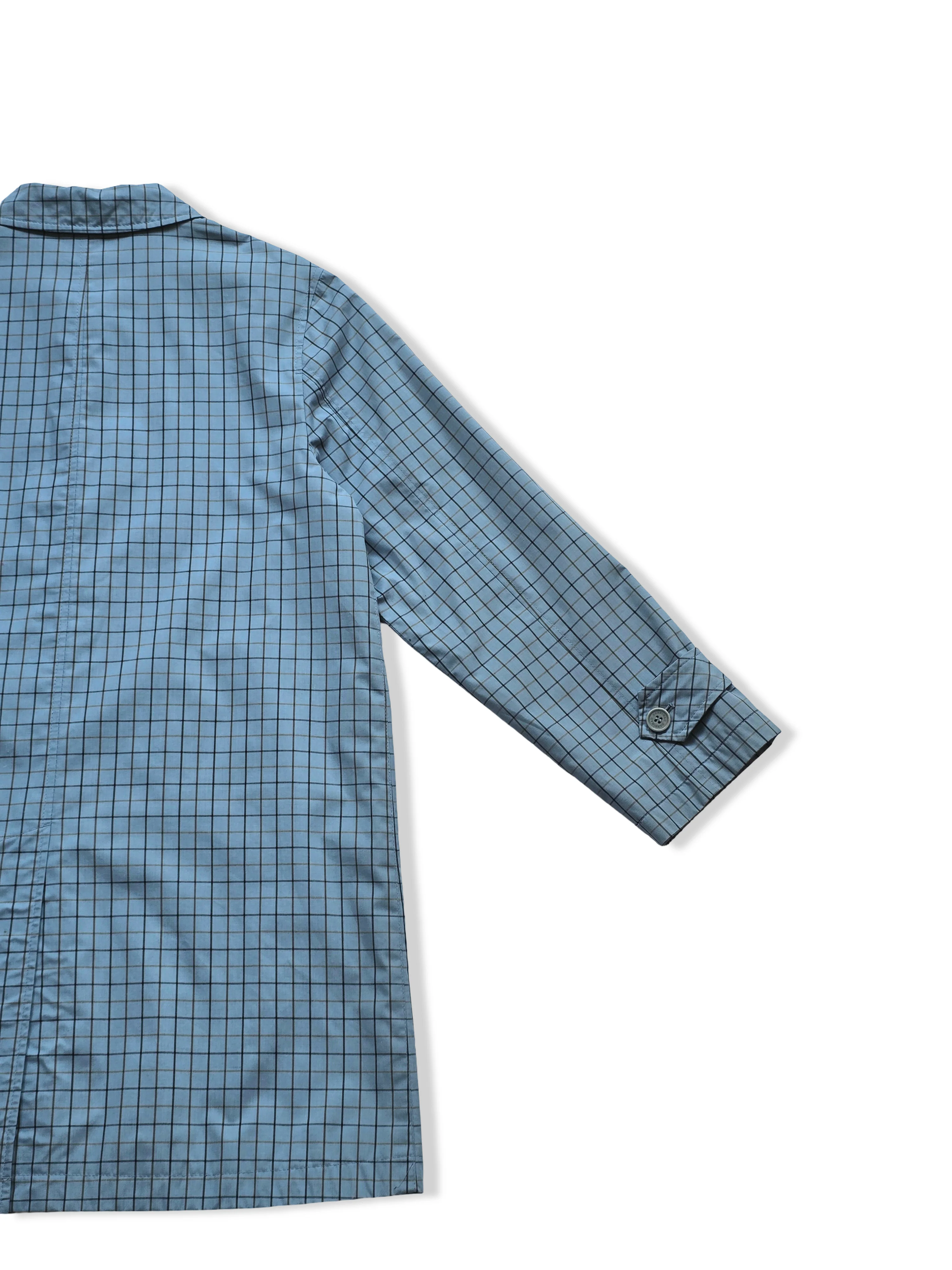 Vintage Dannimac Blue Checked Raincoat - S - Image 4