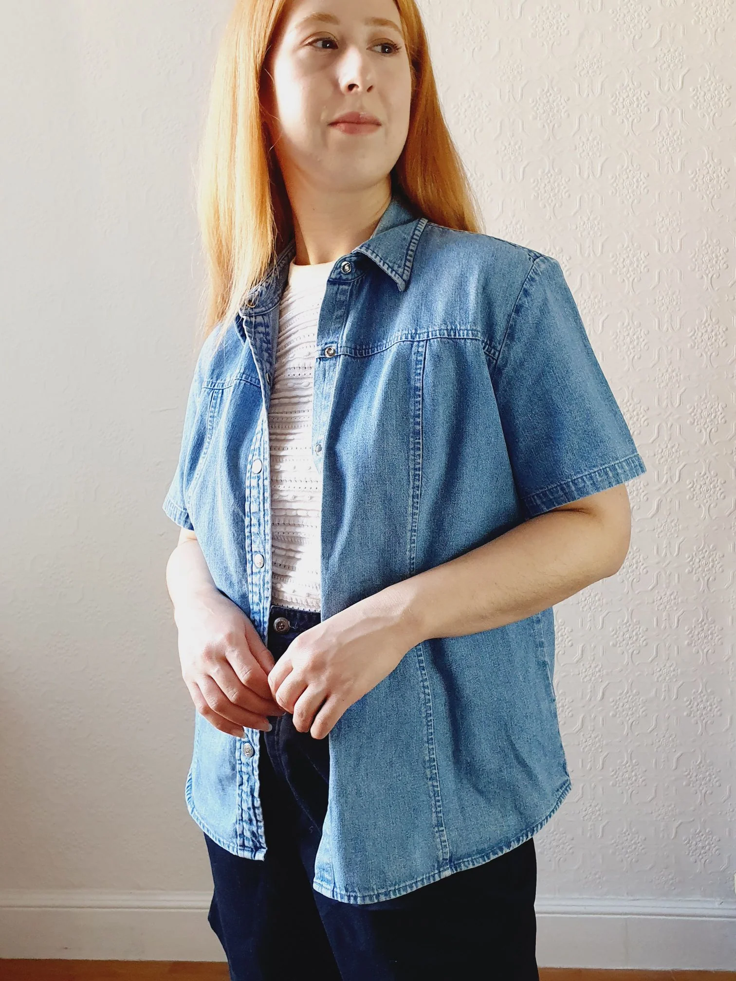 Vintage Denim Blouse - M/L - Image 10