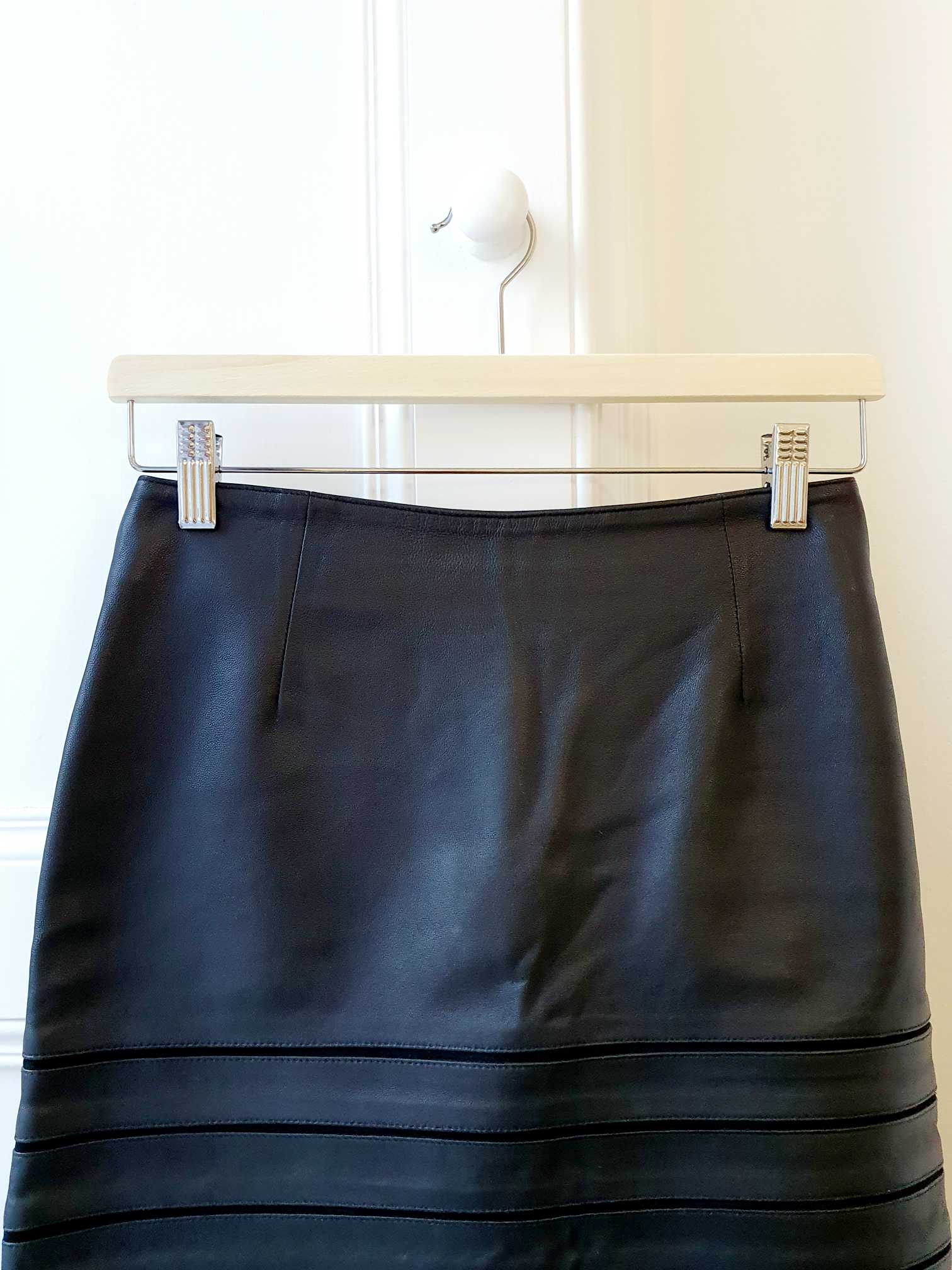Vintage Detailed Leather Skirt - XS - Image 4