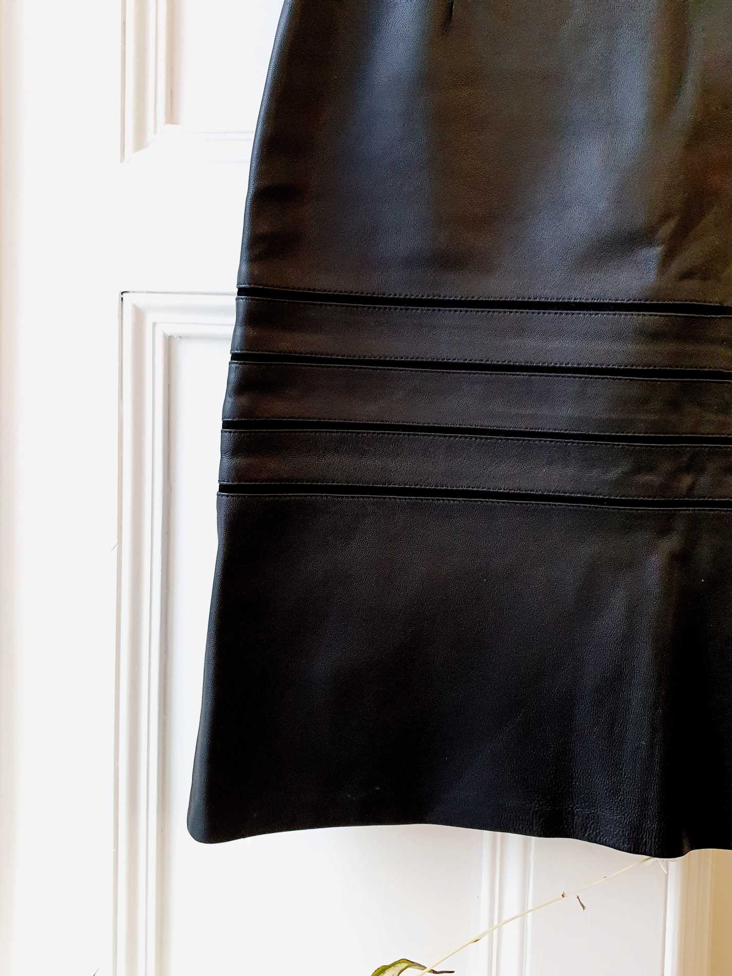 Vintage Detailed Leather Skirt - XS - Image 5
