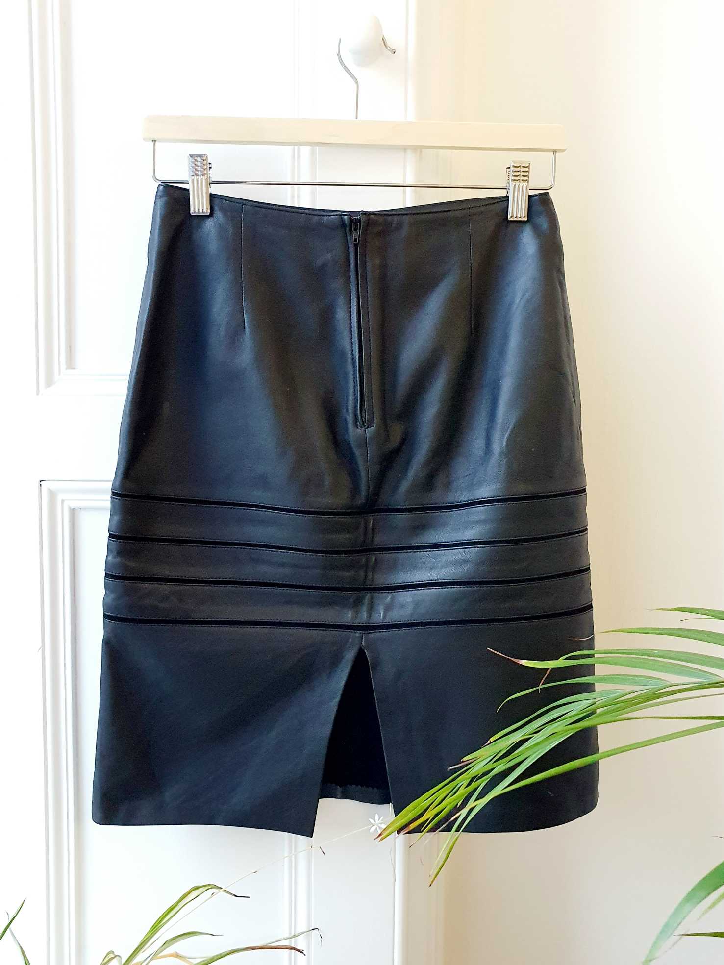 Vintage Detailed Leather Skirt - XS - Image 6