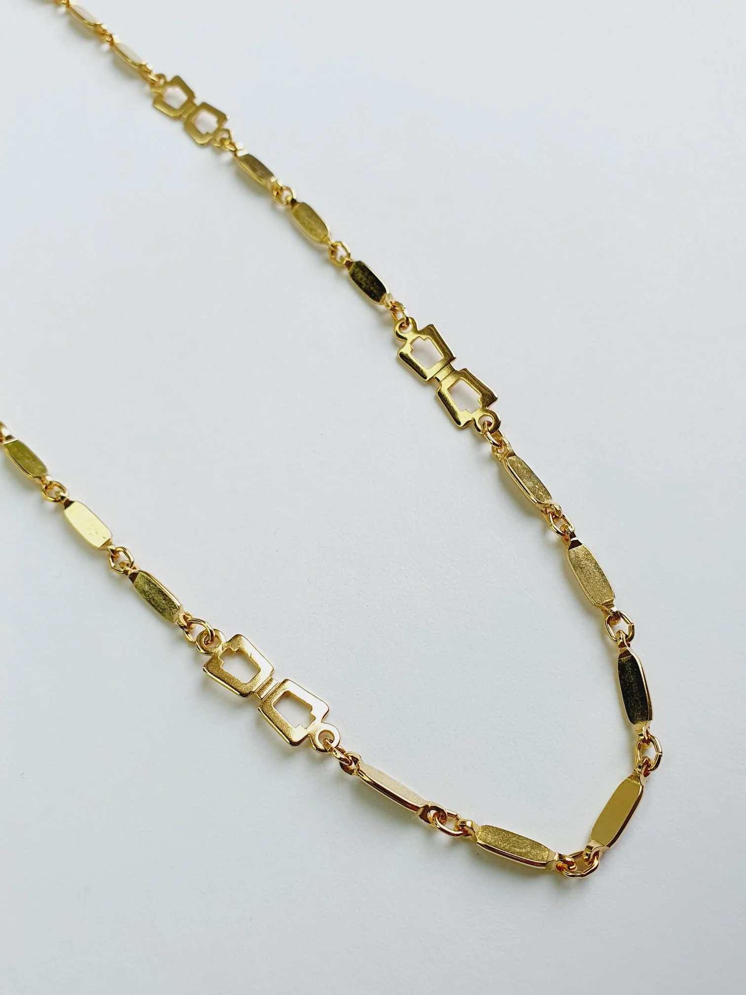 Vintage Frank Usher Gold Plated Chain Necklace