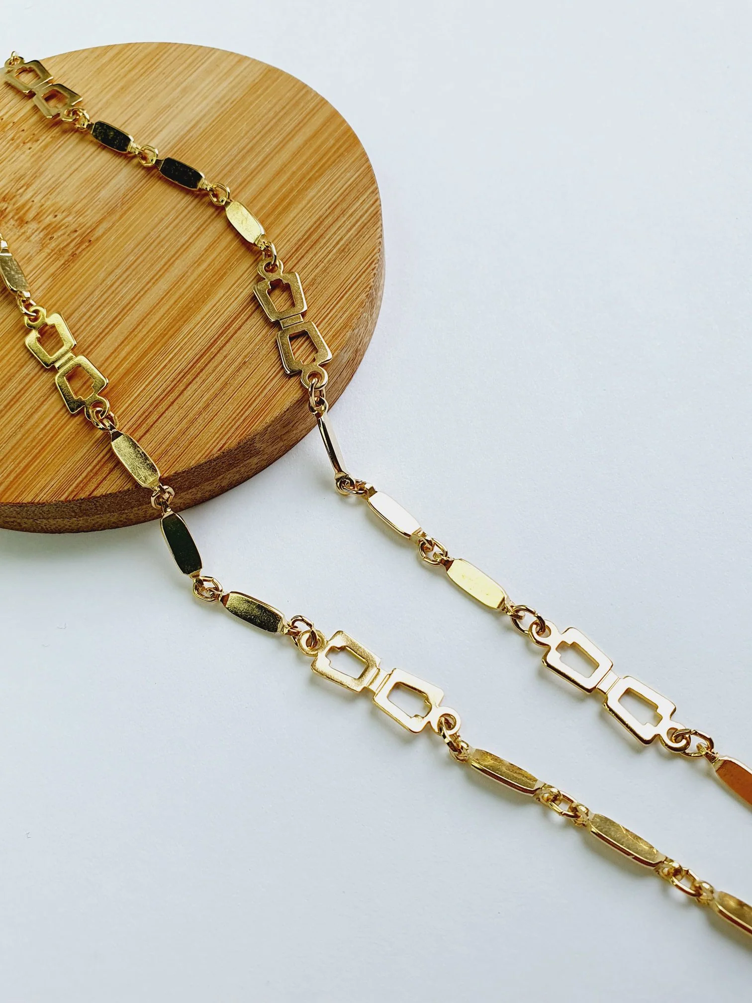 Vintage Frank Usher Gold Plated Chain Necklace - Image 4