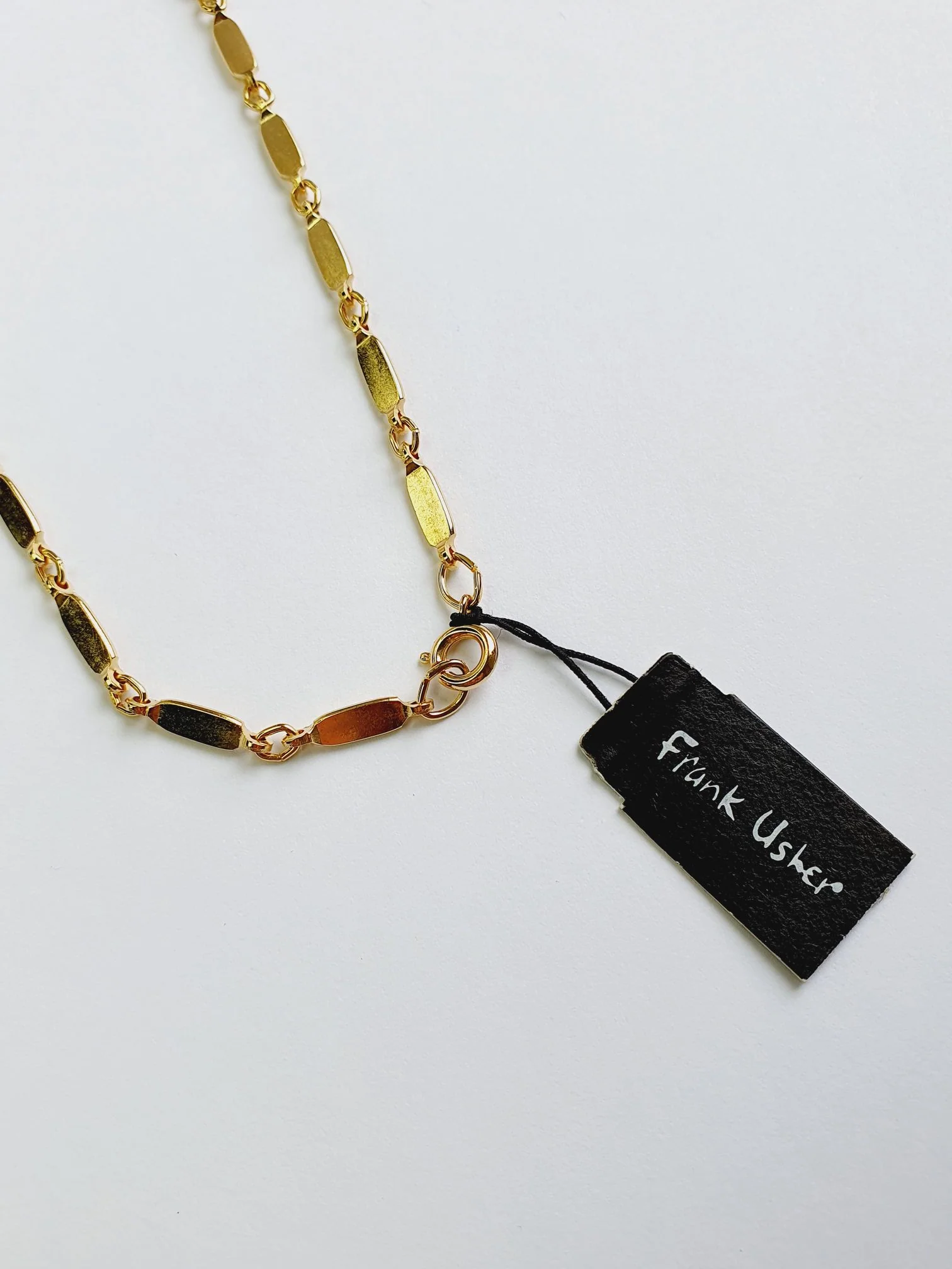 Vintage Frank Usher Gold Plated Chain Necklace - Image 8