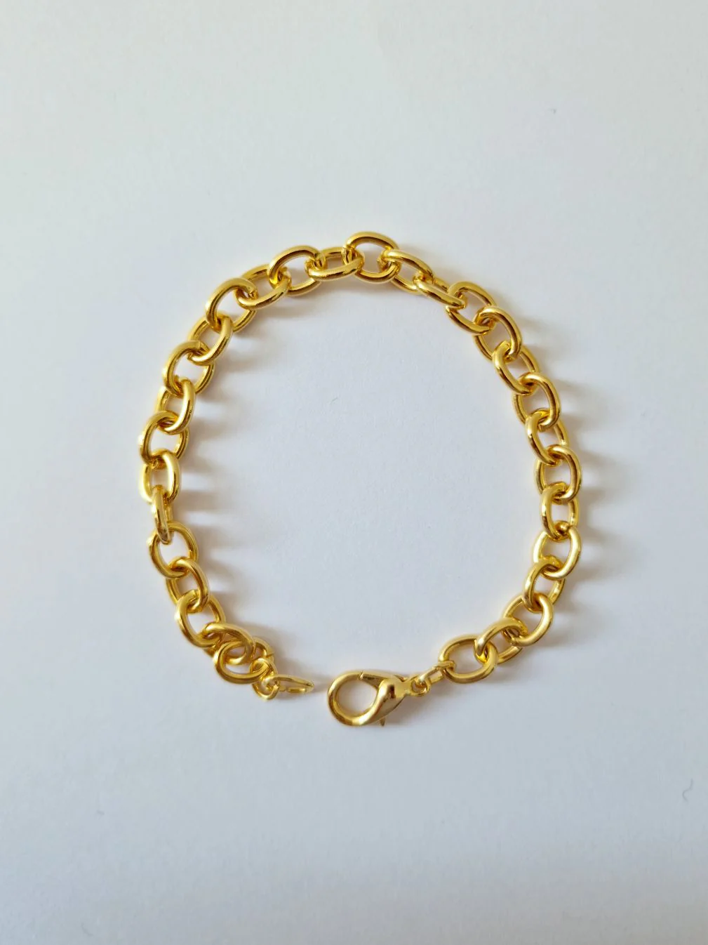 Vintage Gold Plated Cable Chain Bracelet - Image 3