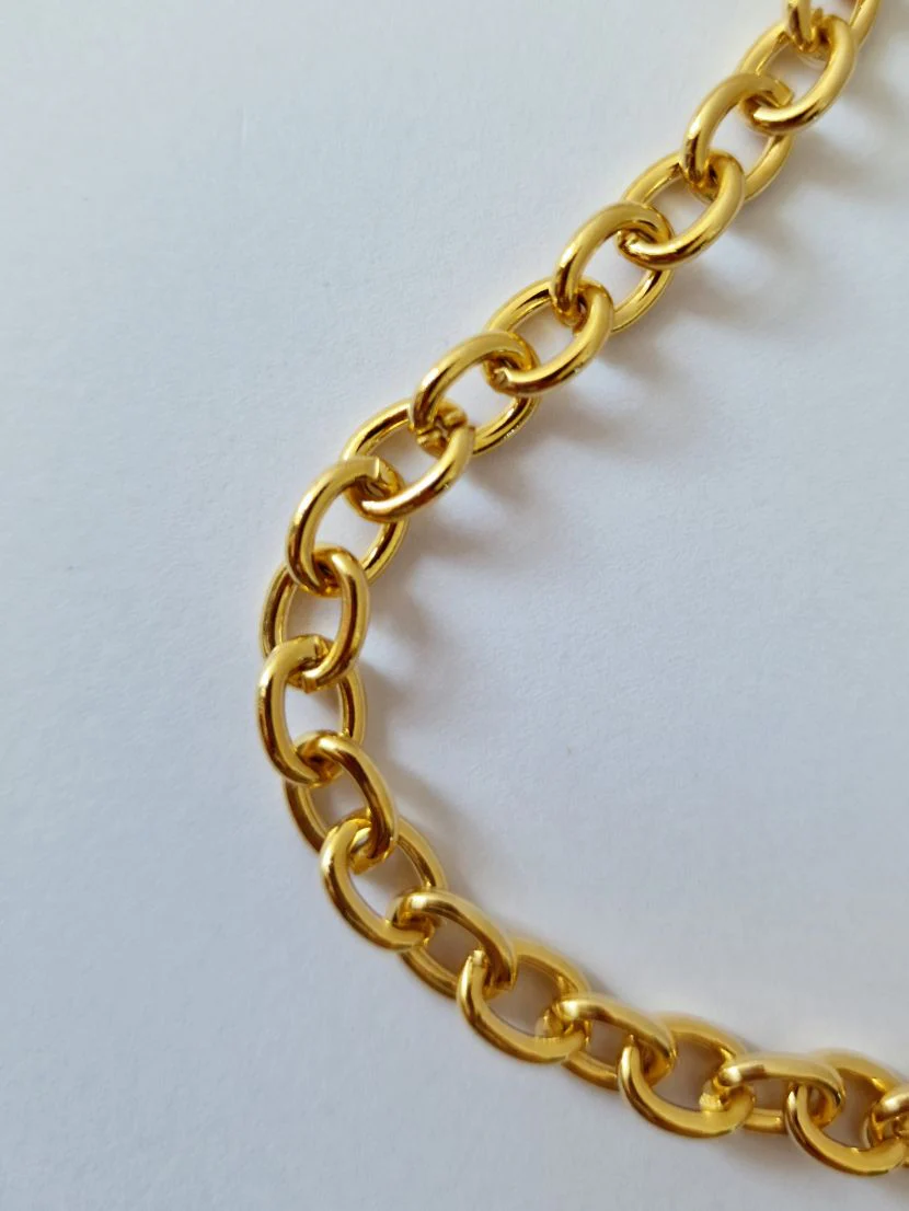 Vintage Gold Plated Cable Chain Bracelet - Image 4