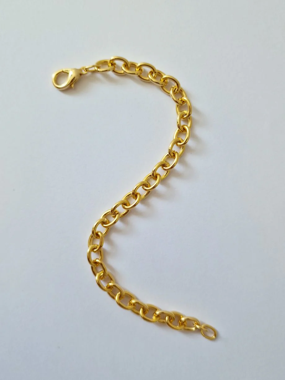 Vintage Gold Plated Cable Chain Bracelet - Image 5