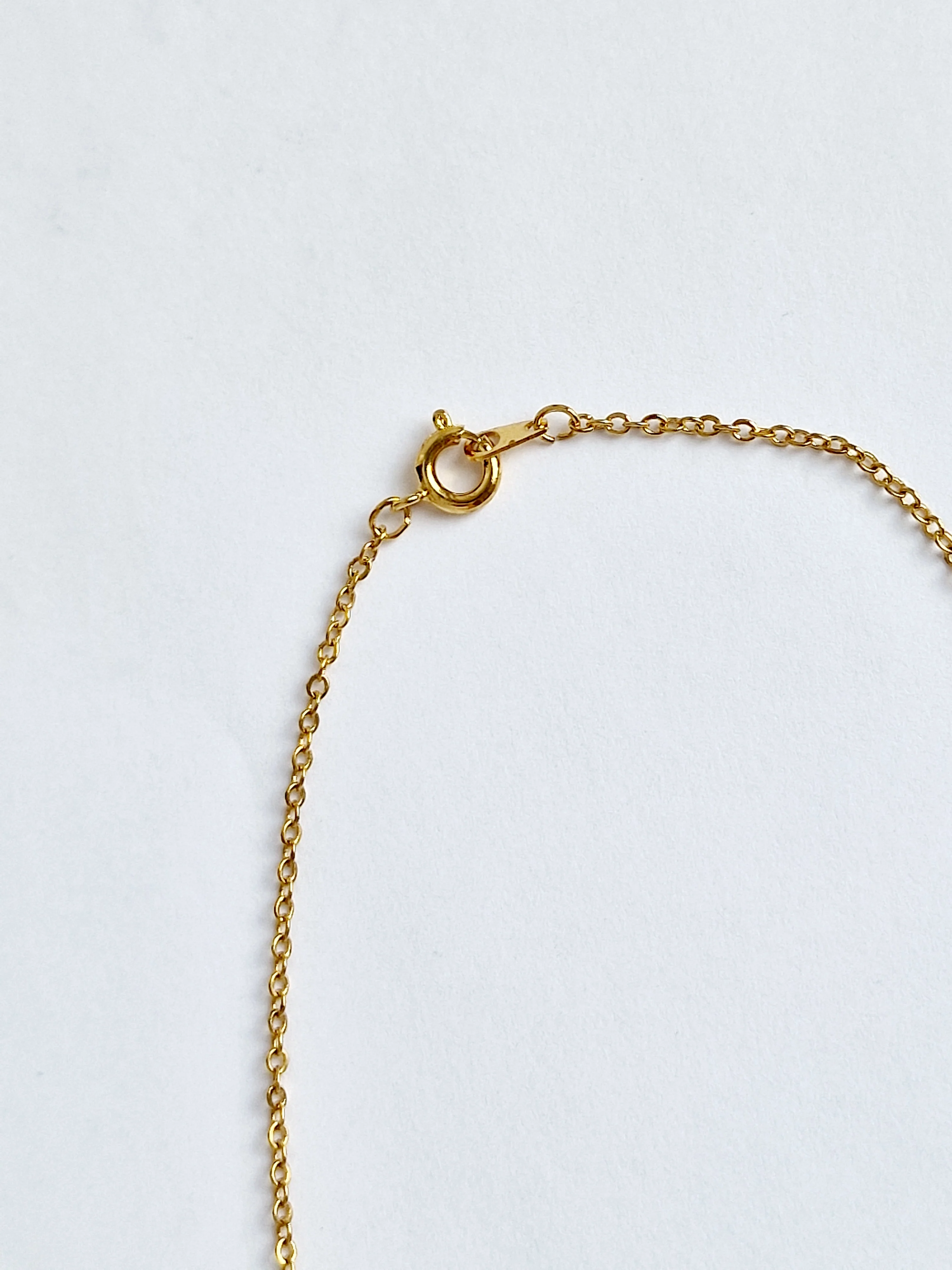 Vintage Gold Plated Cable Chain Necklace With Big Flower Charm - Image 5