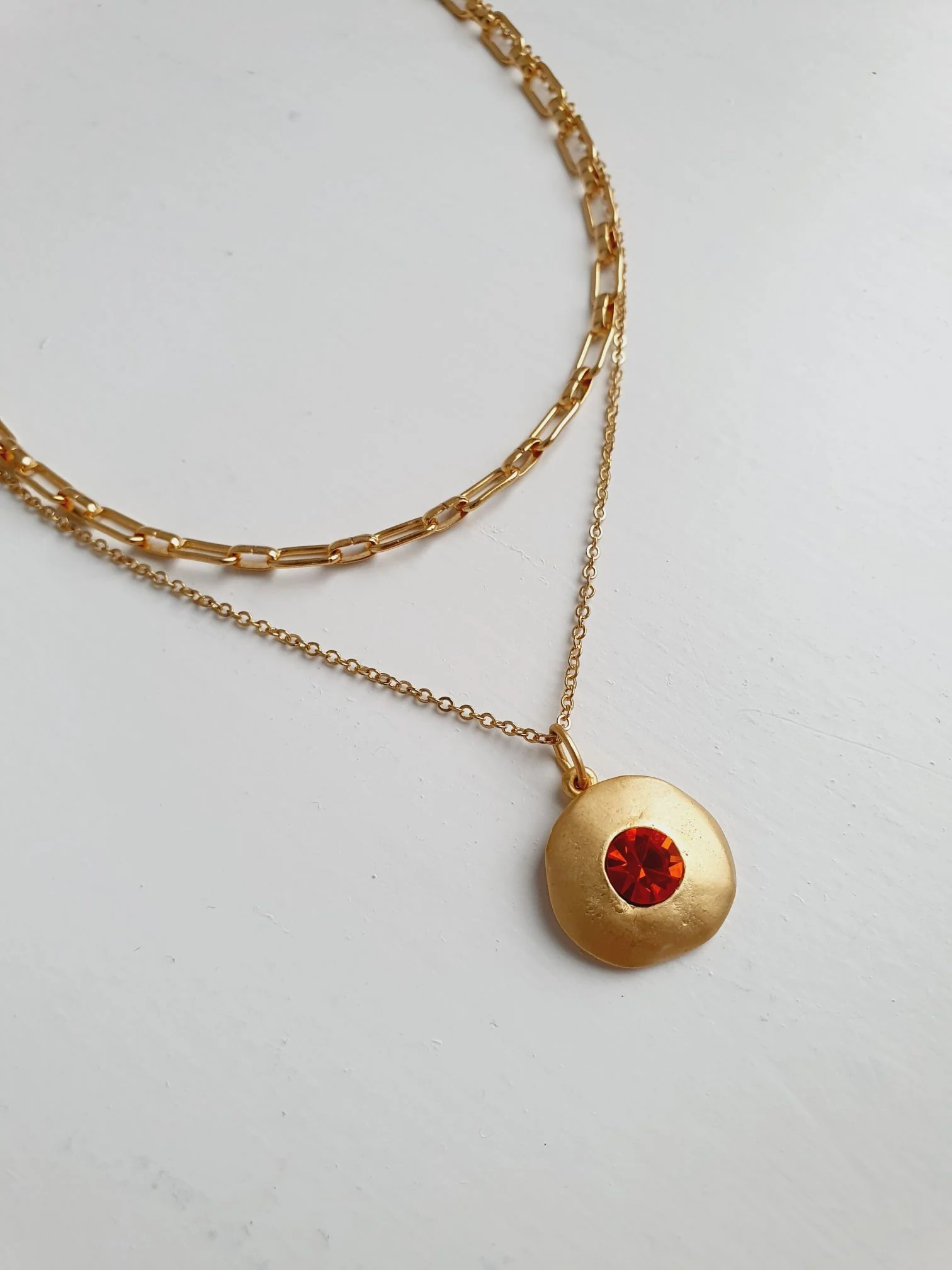 Vintage Gold Plated Chain Layering Set - Image 2