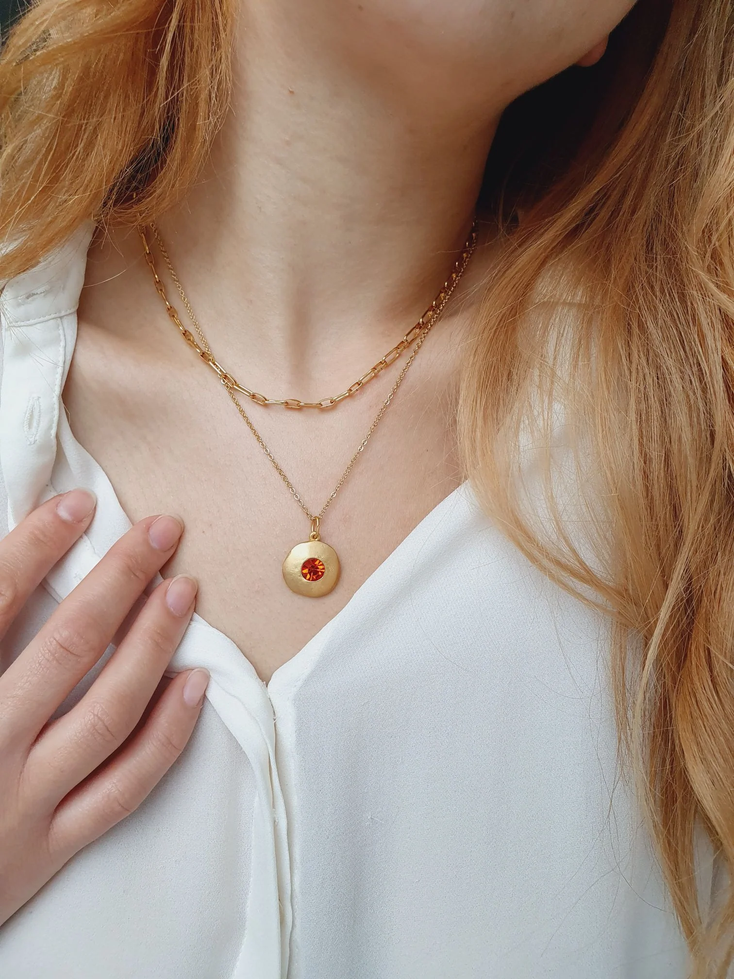 Vintage Gold Plated Chain Layering Set - Image 4