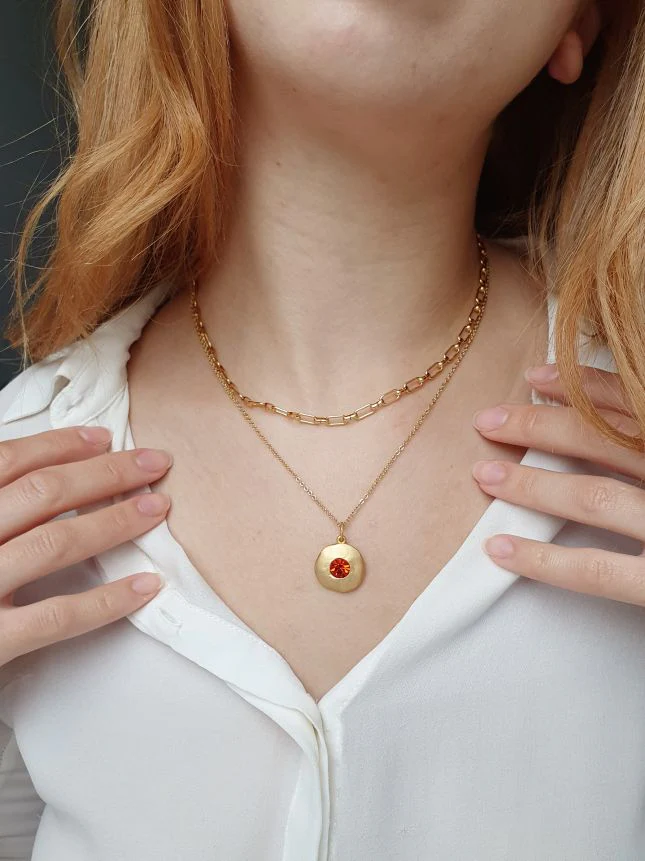 Vintage Gold Plated Chain Layering Set - Image 5