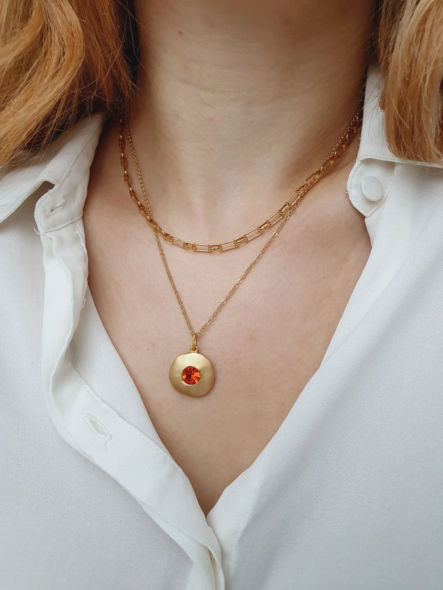 Vintage Gold Plated Chain Layering Set - Image 6