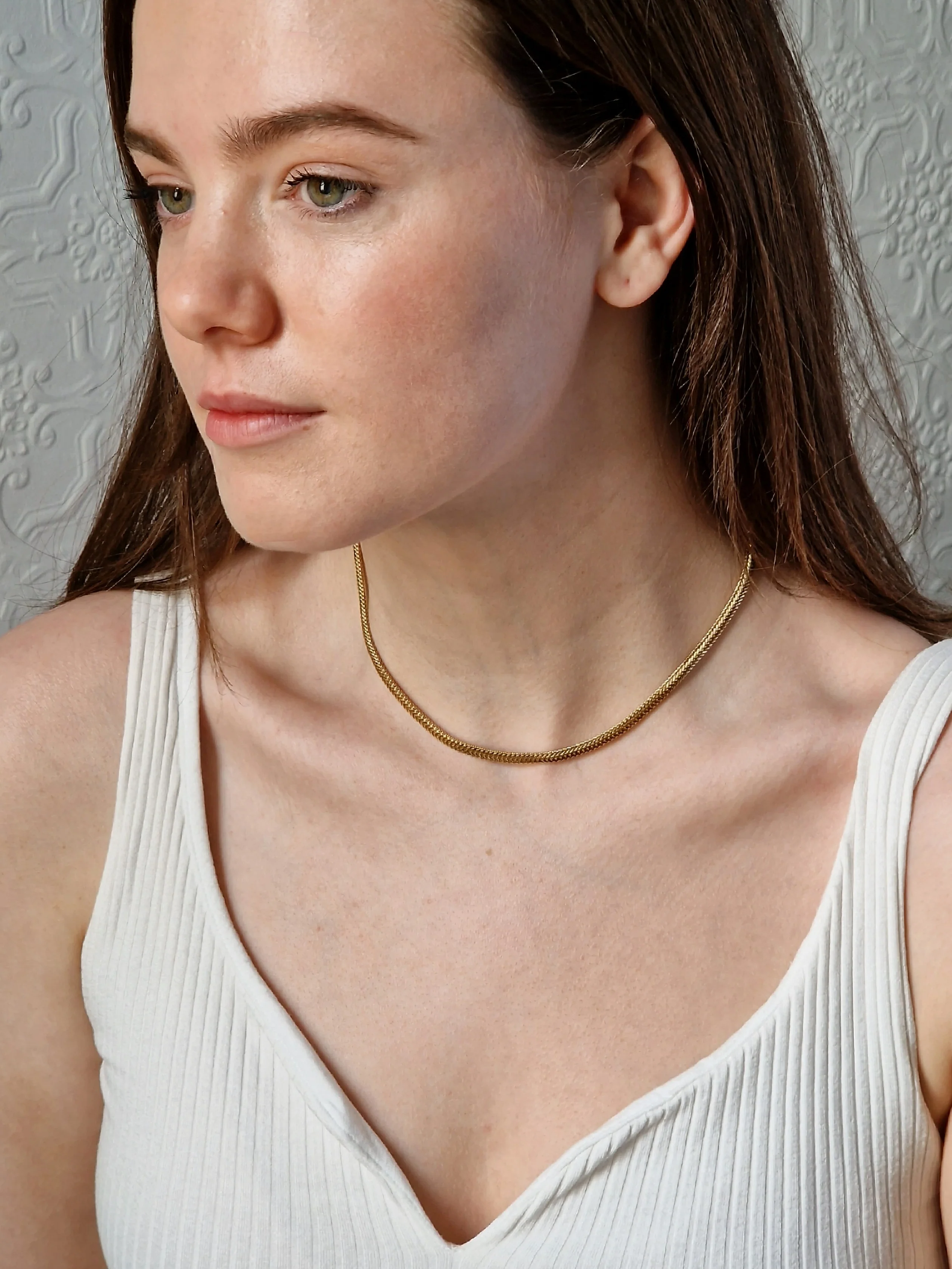 Vintage Gold Plated Chain Layering Set - Image 6