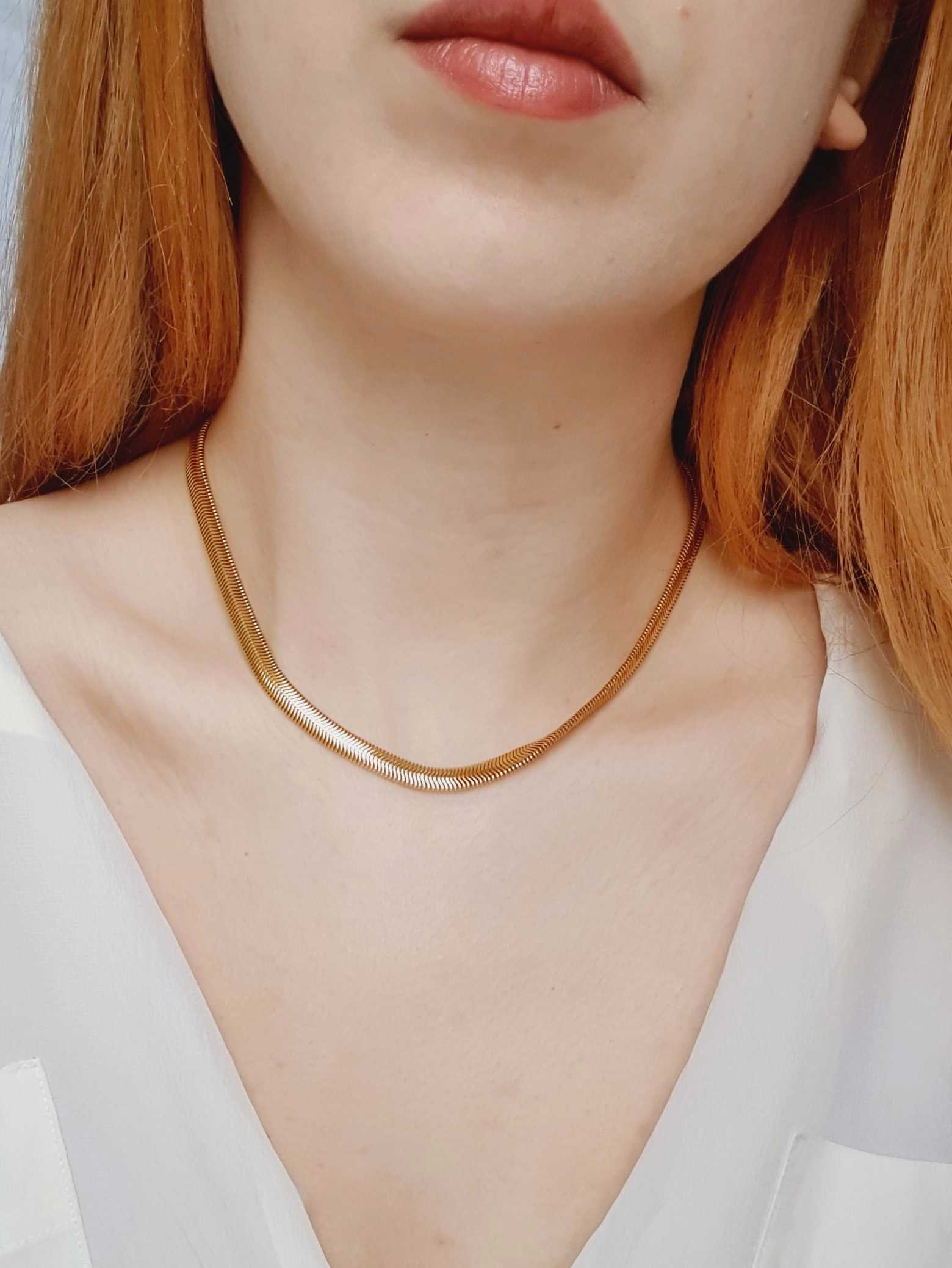 Vintage Gold Plated Chain Layering Set One - Image 4