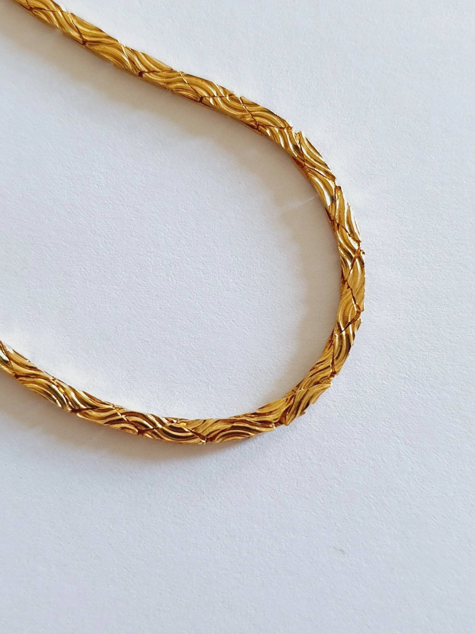 Vintage Gold Plated Chain Necklace