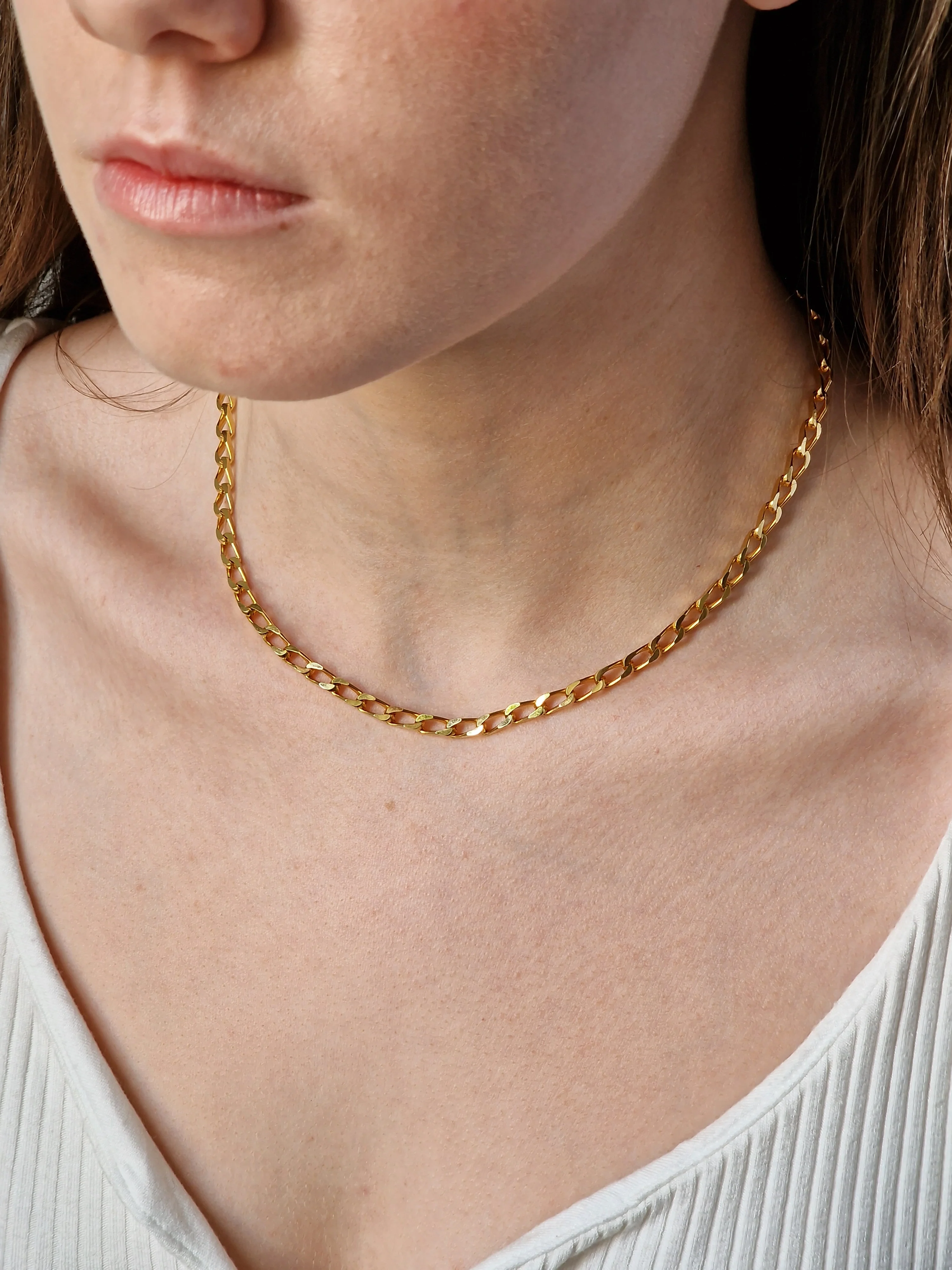 Vintage Gold Plated Chain Necklace - Image 4