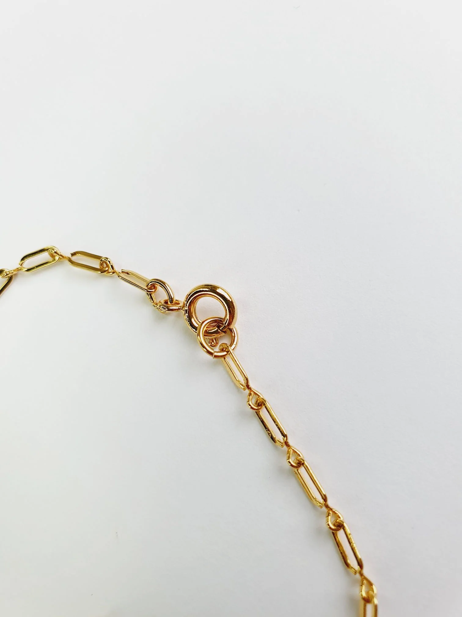 Vintage Gold Plated Chain Necklace with Purple Stones - Image 6