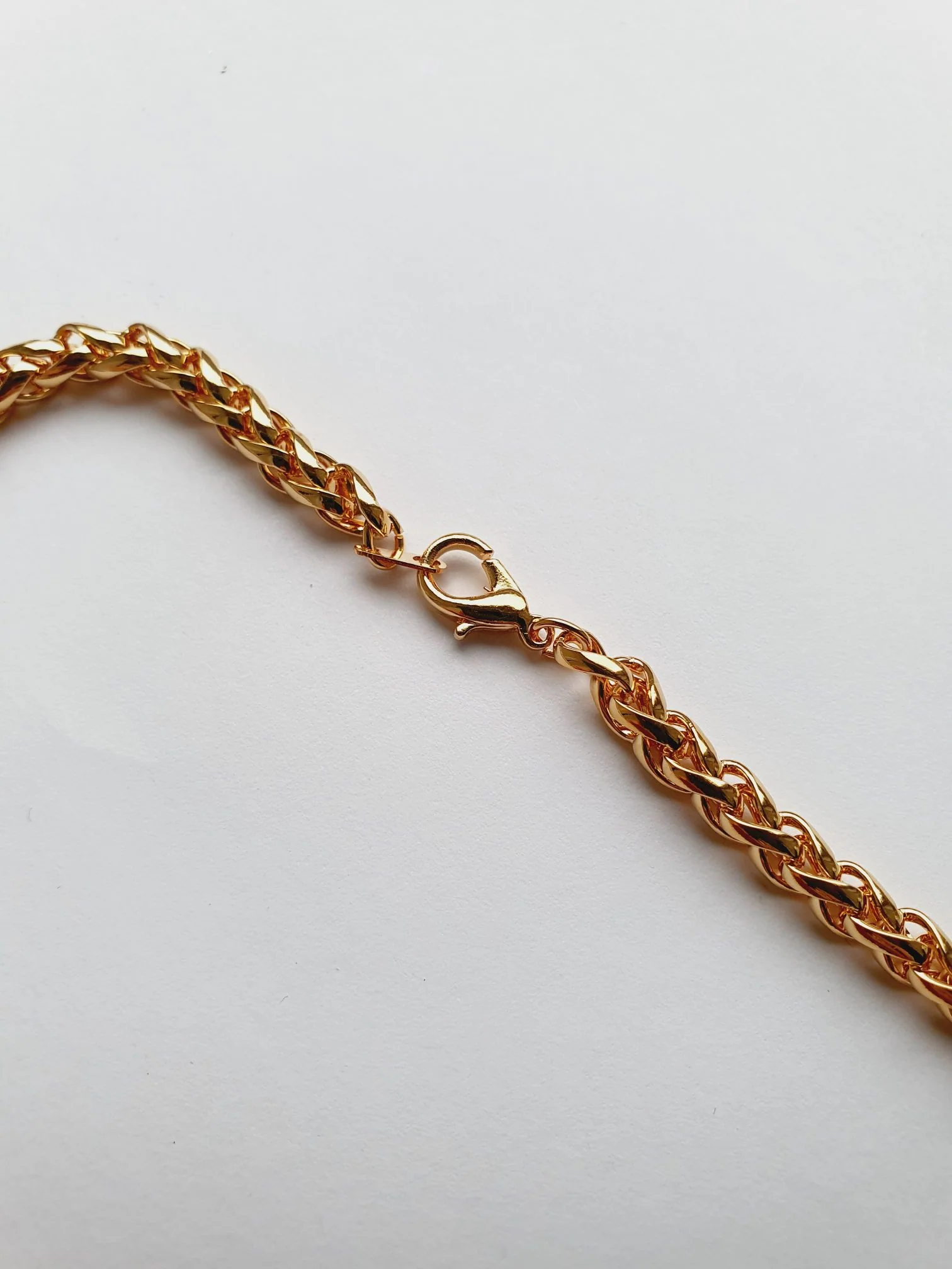 Vintage Gold Plated Chunky Rope Chain Necklace - Image 4