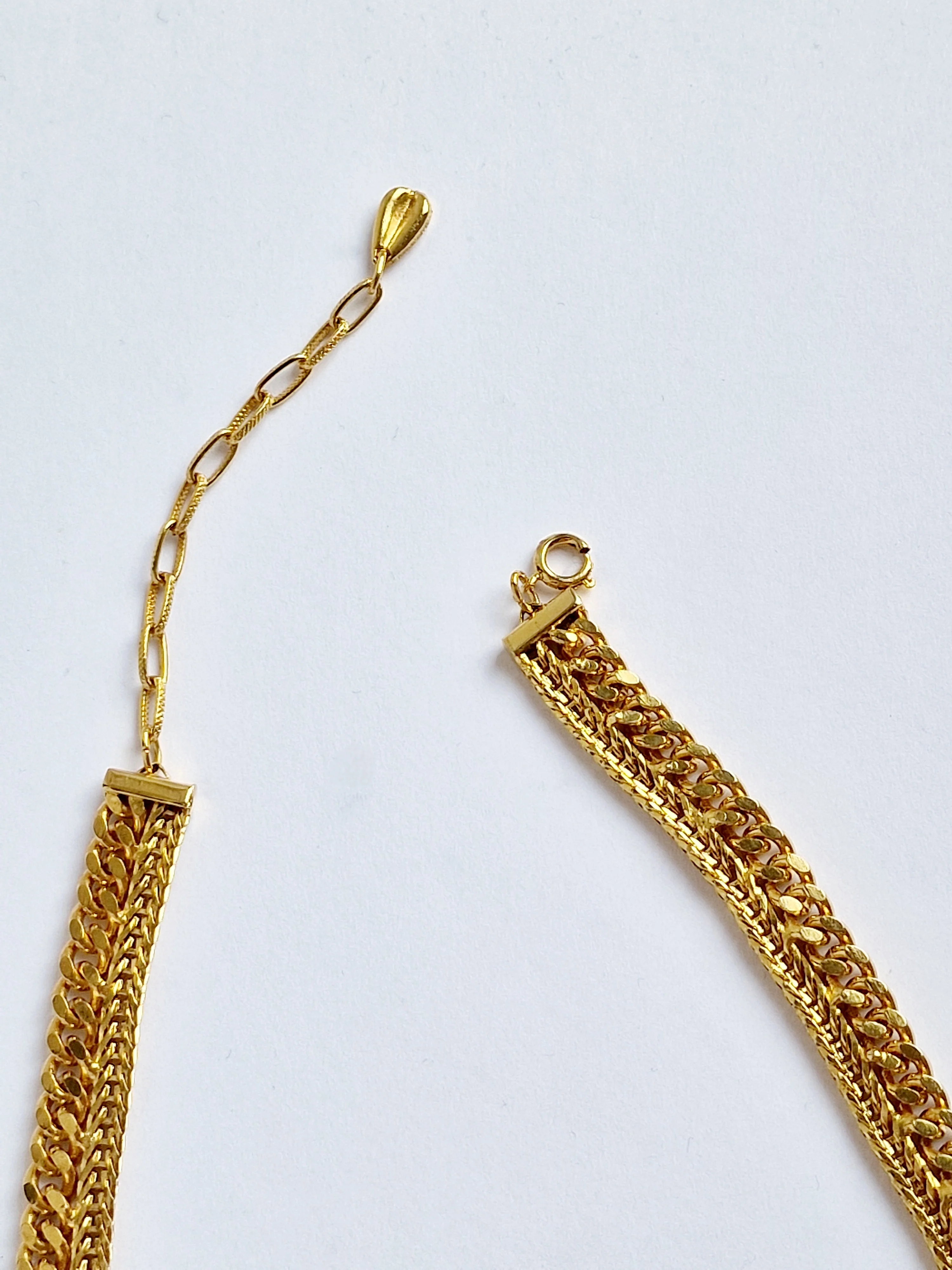 Vintage Gold Plated Chunky Statement Cable Chain Necklace - Image 4