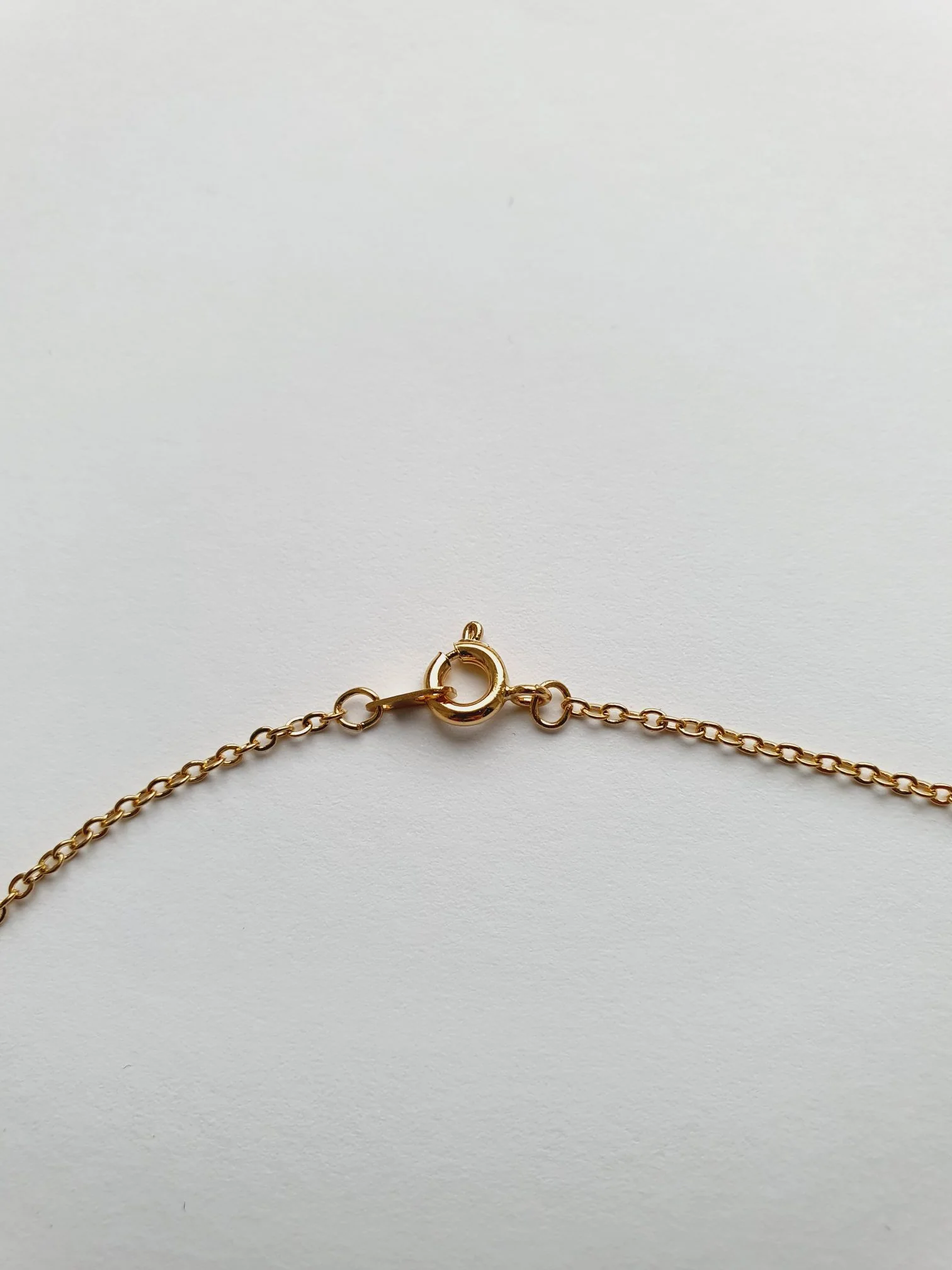 Vintage Gold Plated Dainty Cable Chain Necklace - Image 4